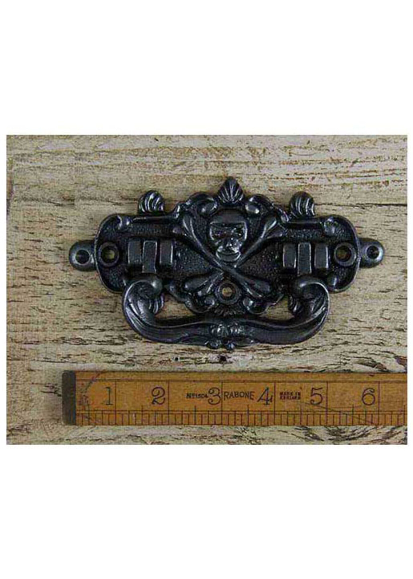 Cottingham Collection Cast Iron Skull Coffin Handle