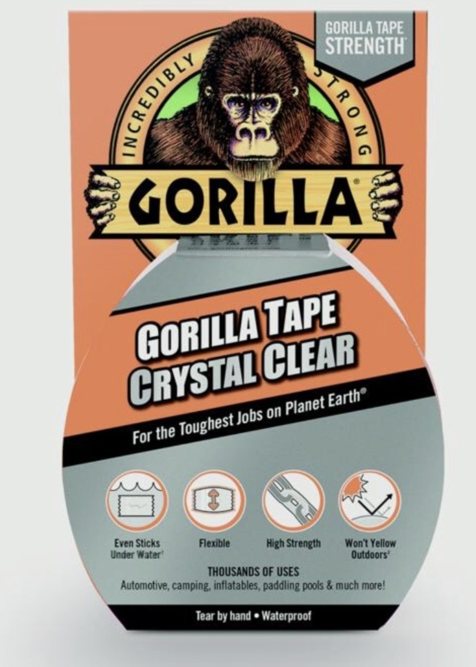 Gorilla Gorilla Crystal Clear Repair Tape 8.2m