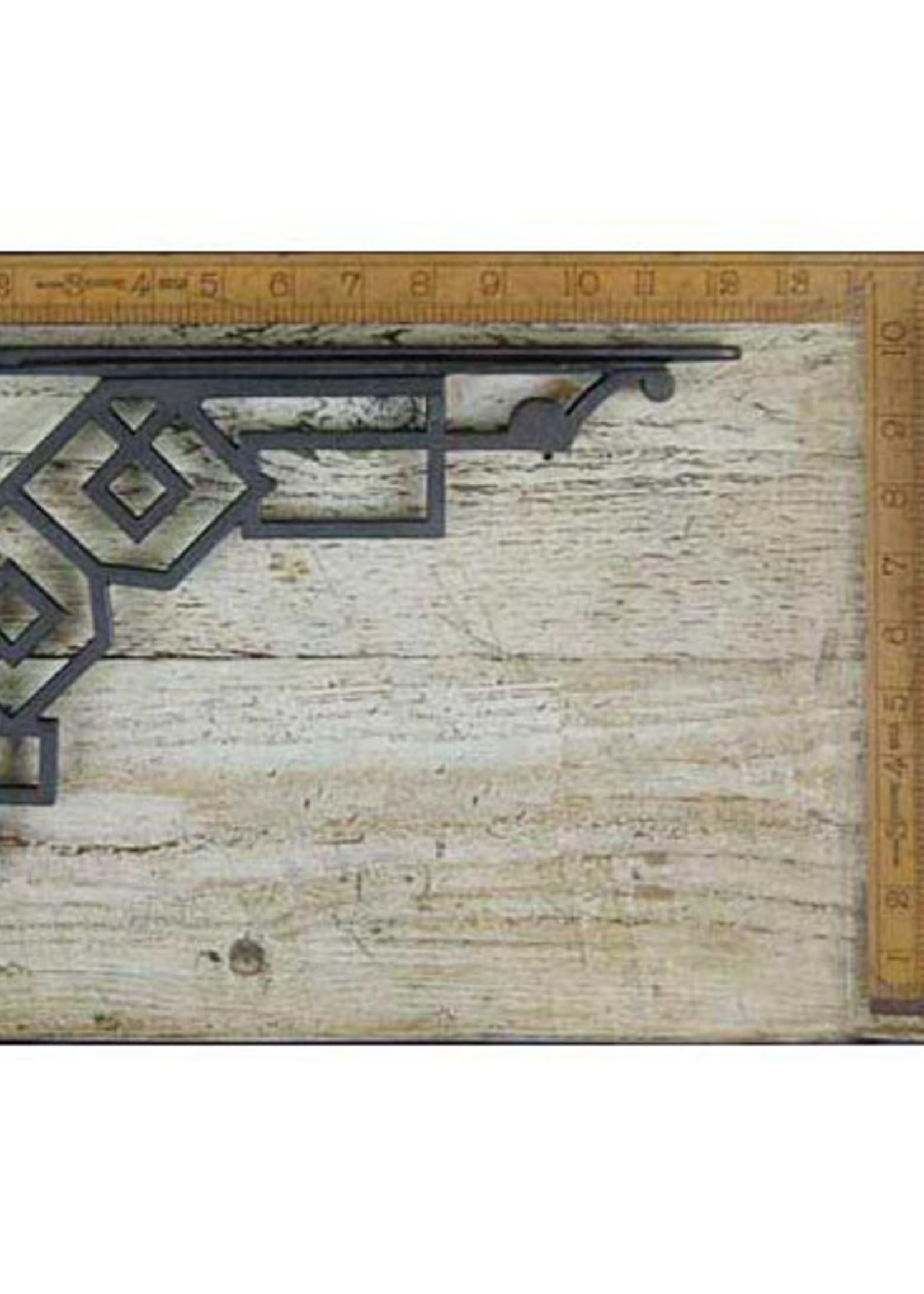 Cottingham Collection Art deco shelf bracket 12" x 10"