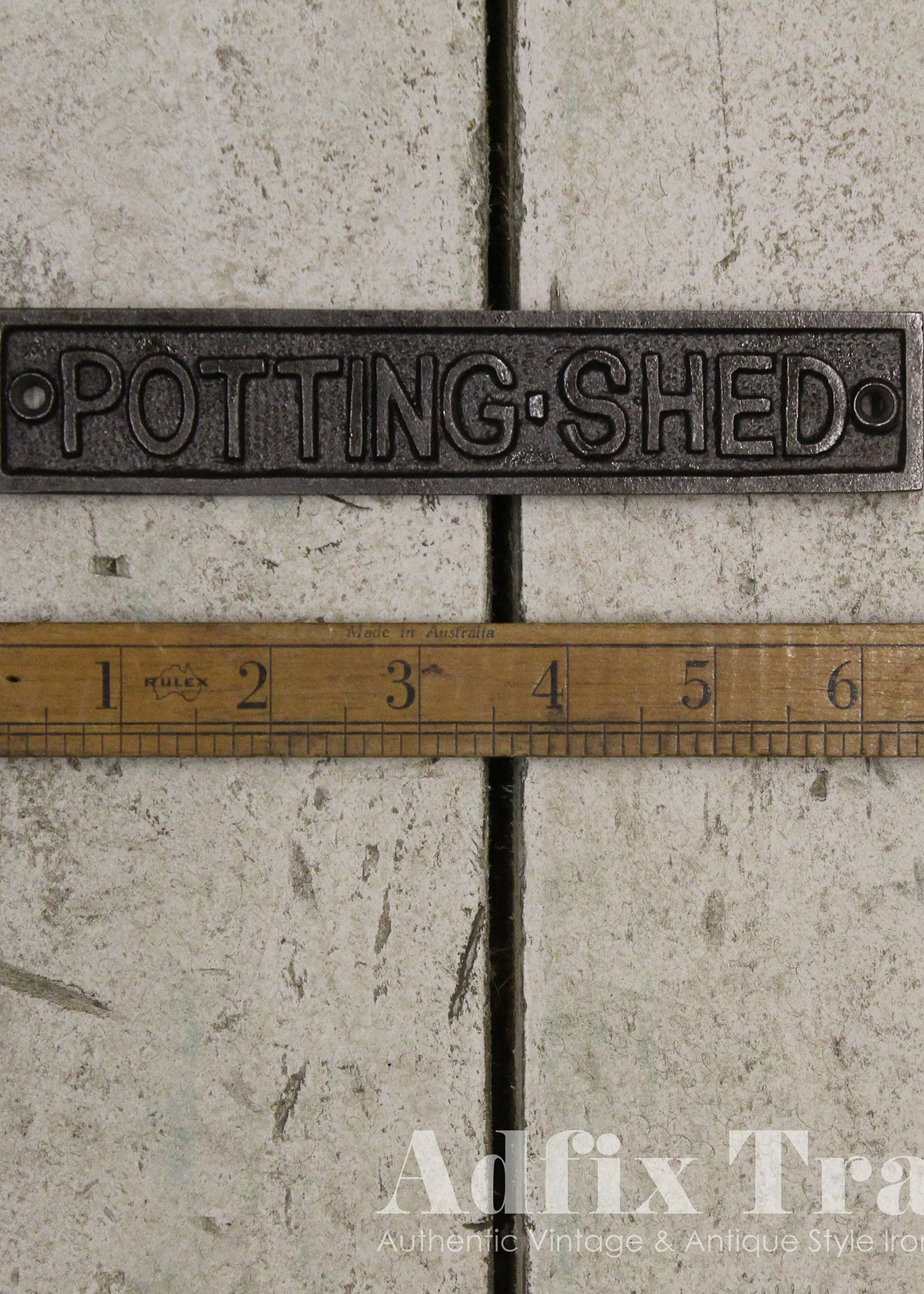 Potting shed sign 6 1/4'