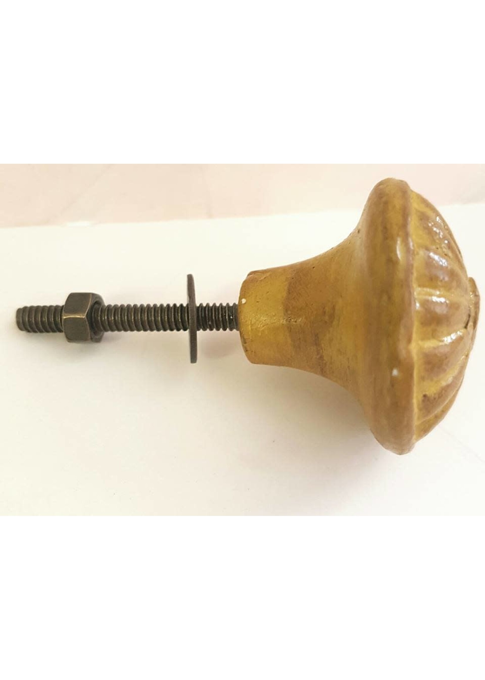 Ian Snow Ecomix Door/Drawer Knob - Yellow Flower