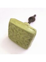 Ian Snow Ecomix Door/Drawer Knob - Green Square