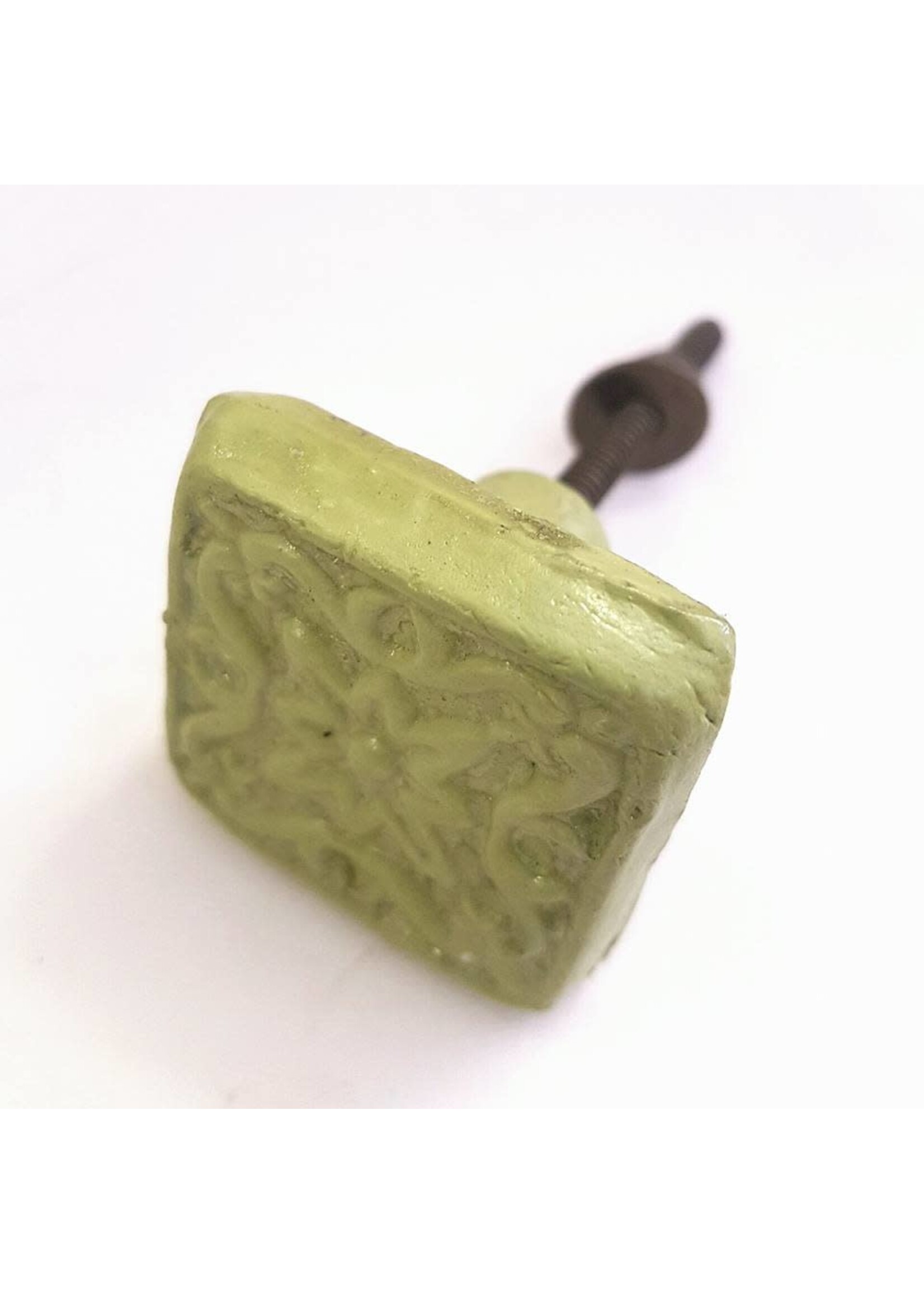 Ian Snow Ecomix Door/Drawer Knob - Green Square
