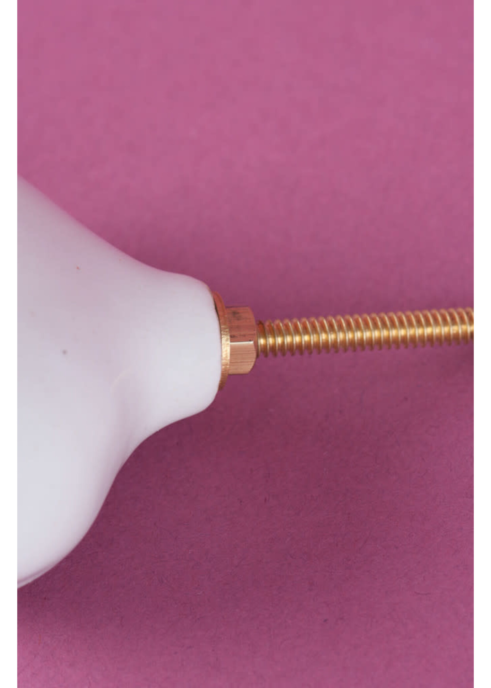 Ian Snow Pink and gold -Ceramic Door knob