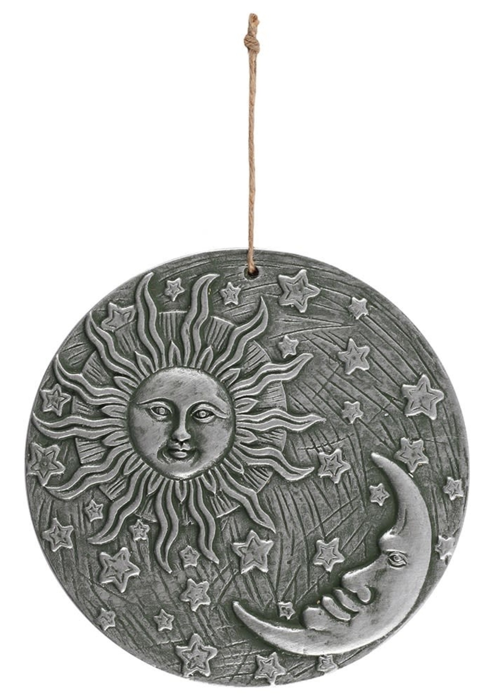 Moon and Sun Silver Plaque