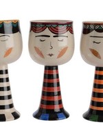 KaemingkS9 Doll Planters Stripes Tall 9x19.5cm (3 Designs Available)