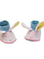 Moulin Roty Mademoiselle et Ribambelle Baby slippers - rabbit