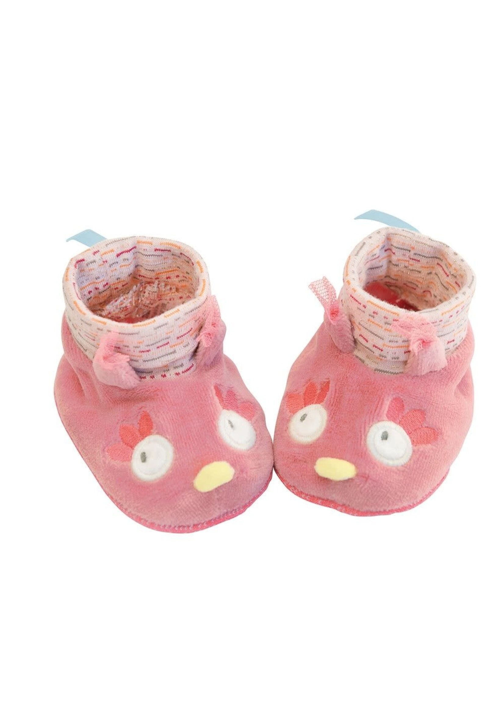 Moulin Roty Moulin Roty - Mademoiselle et Ribambelle Baby slippers - Owl