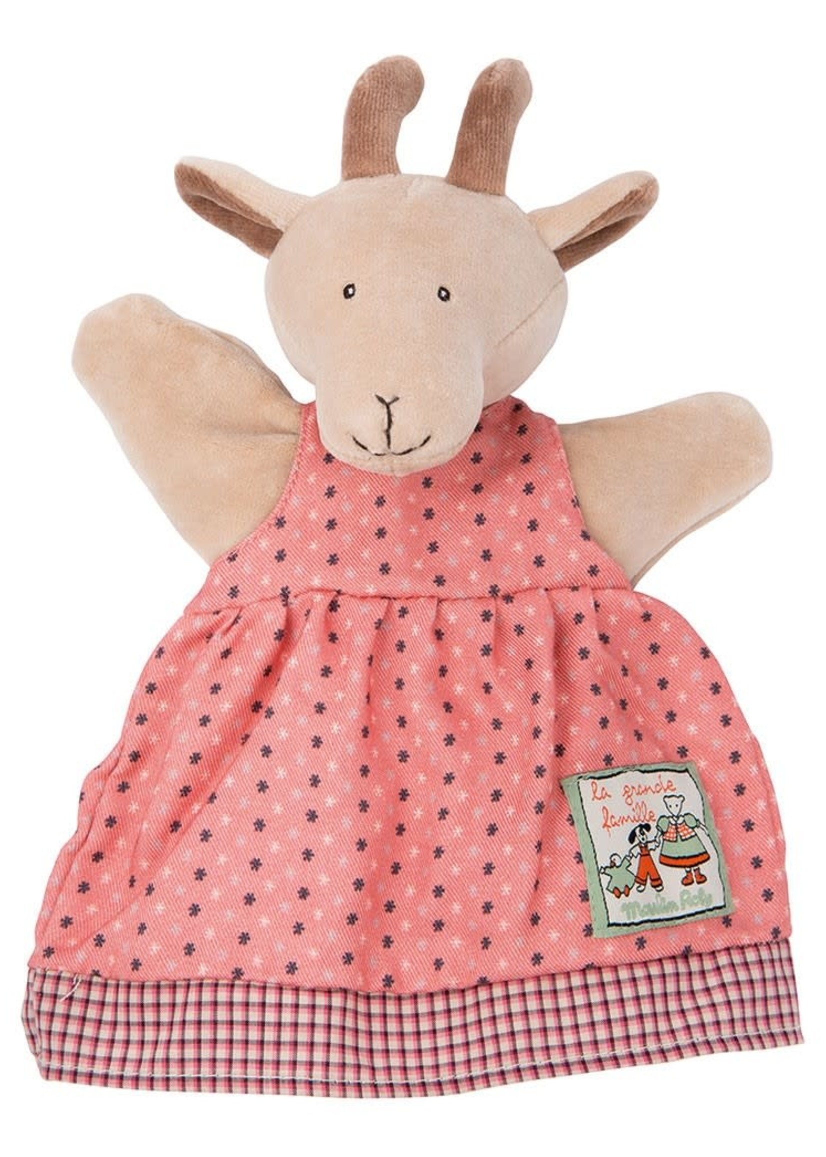 Moulin Roty La Grande Famille - Pierrette the Goat Hand puppet