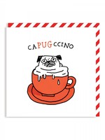 Ohh Deer Capugccino Square Greeting Card