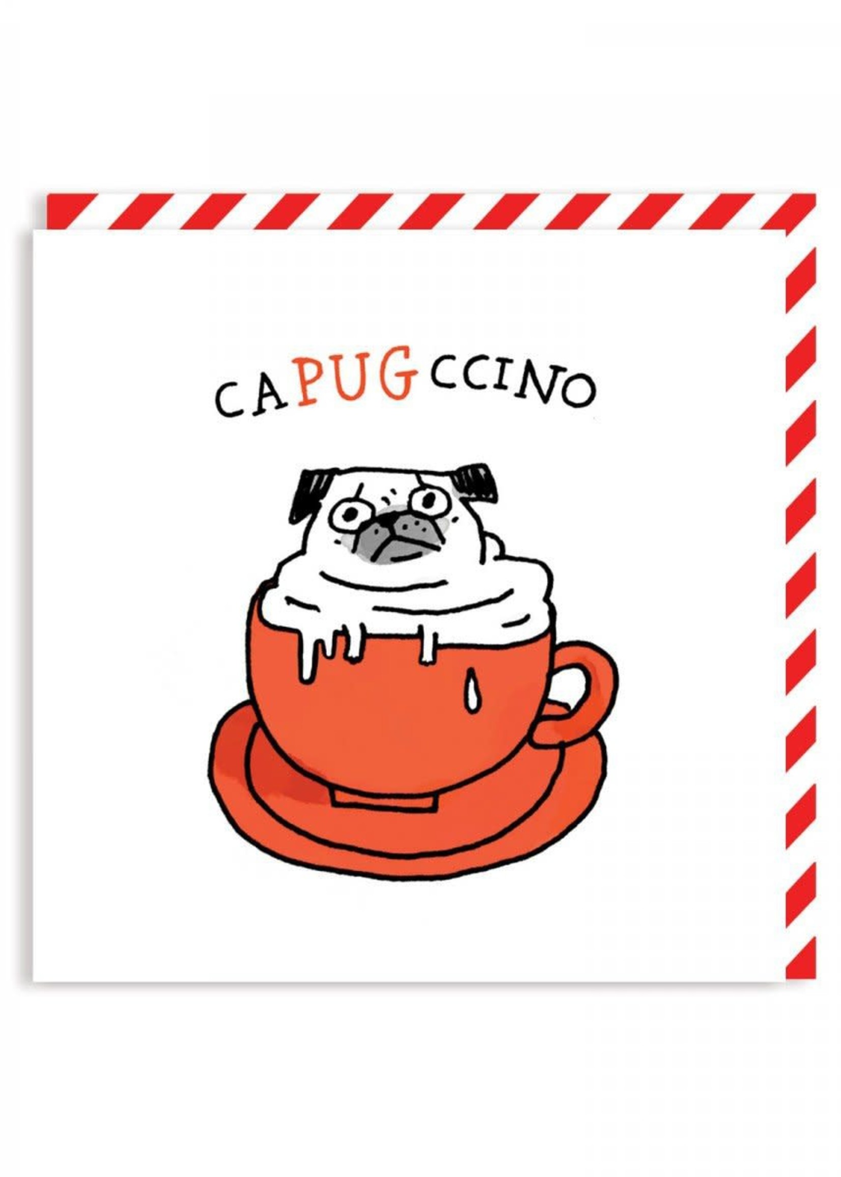 Ohh Deer Capugccino Square Greeting Card