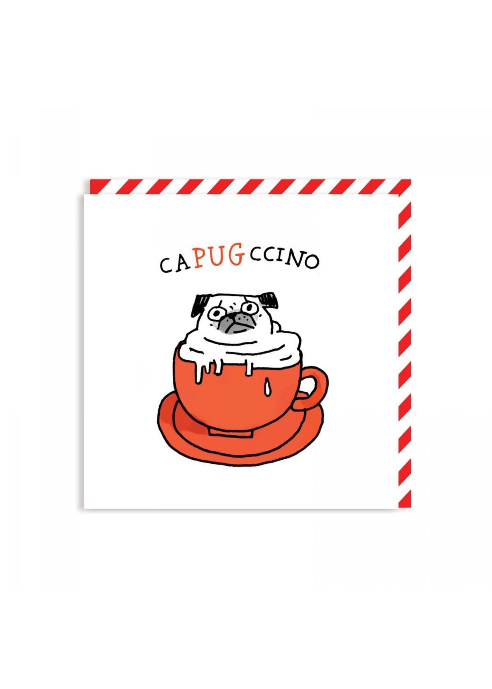 Ohh Deer Capugccino Square Greeting Card