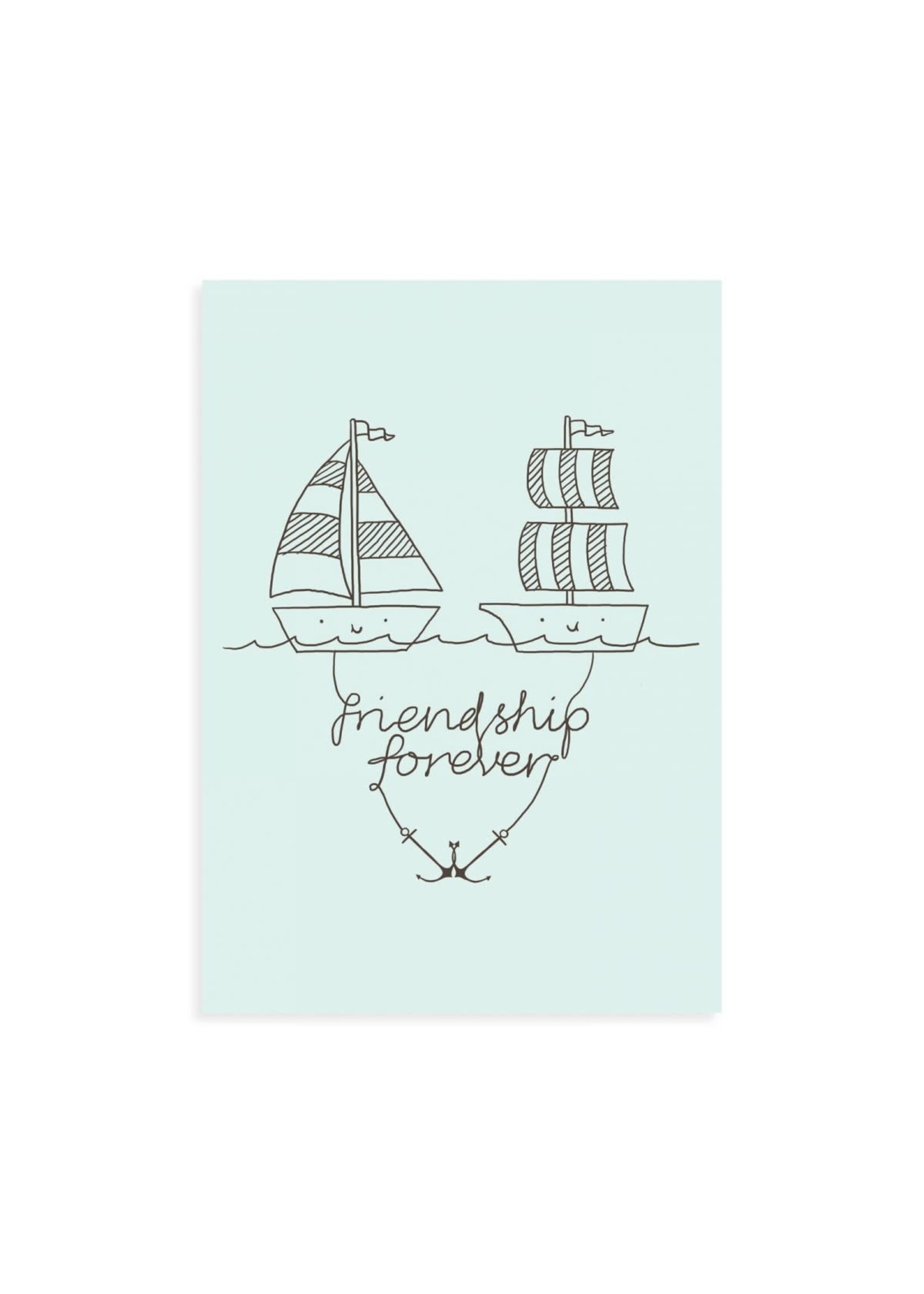 Ohh Deer Friendship Forever Postcard
