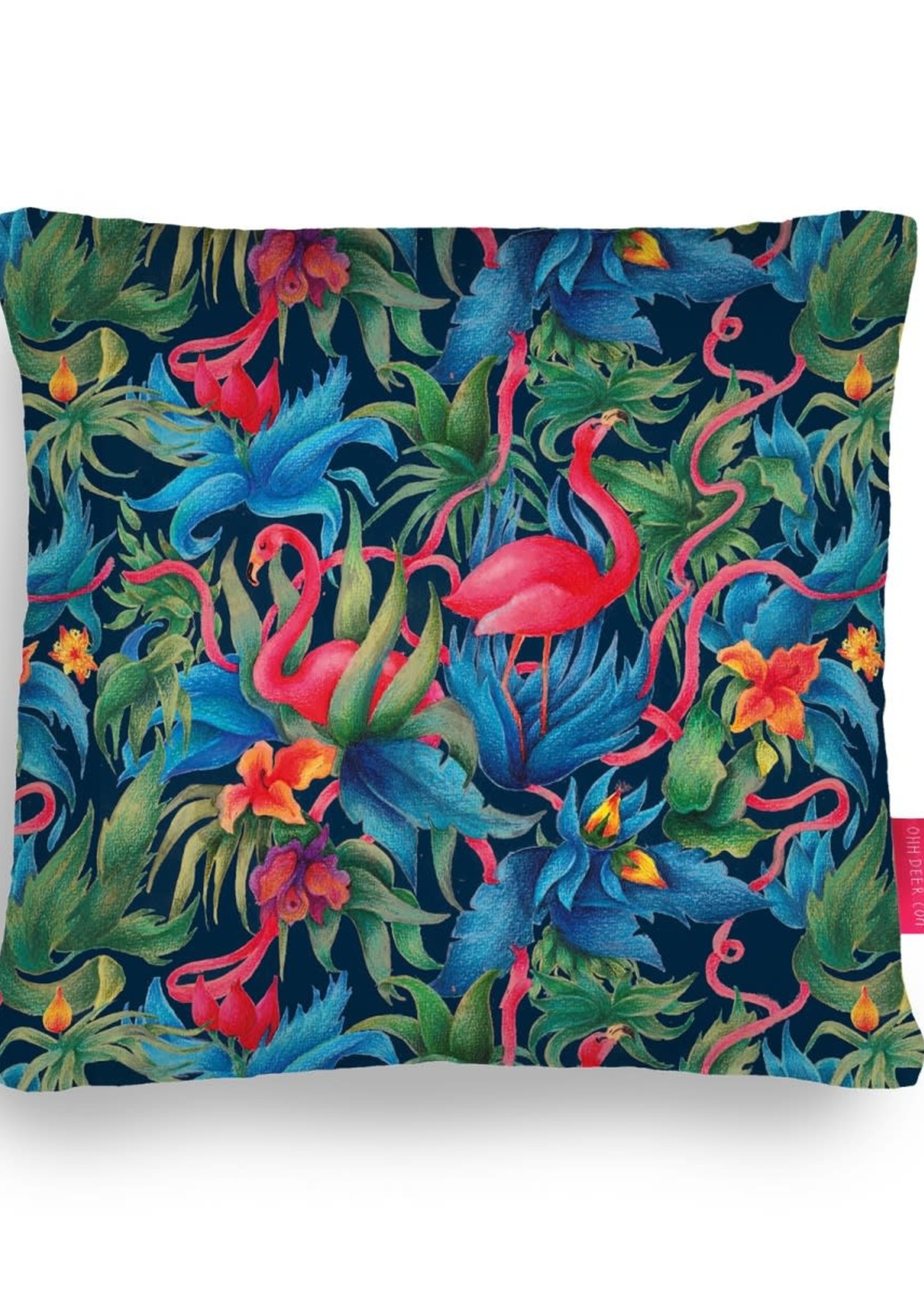 Ohh Deer Flamingo Jungle Cushion