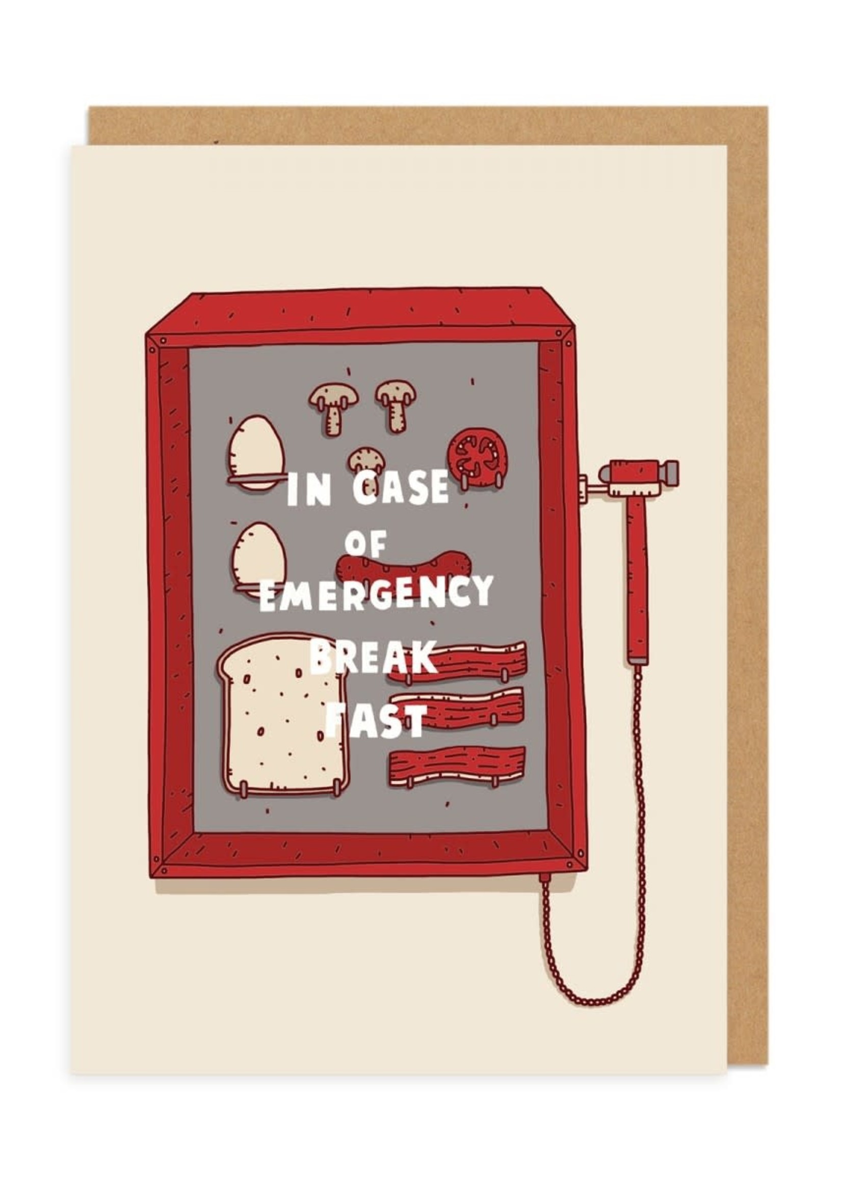 Ohh Deer In case of Emergency Breakfast Card