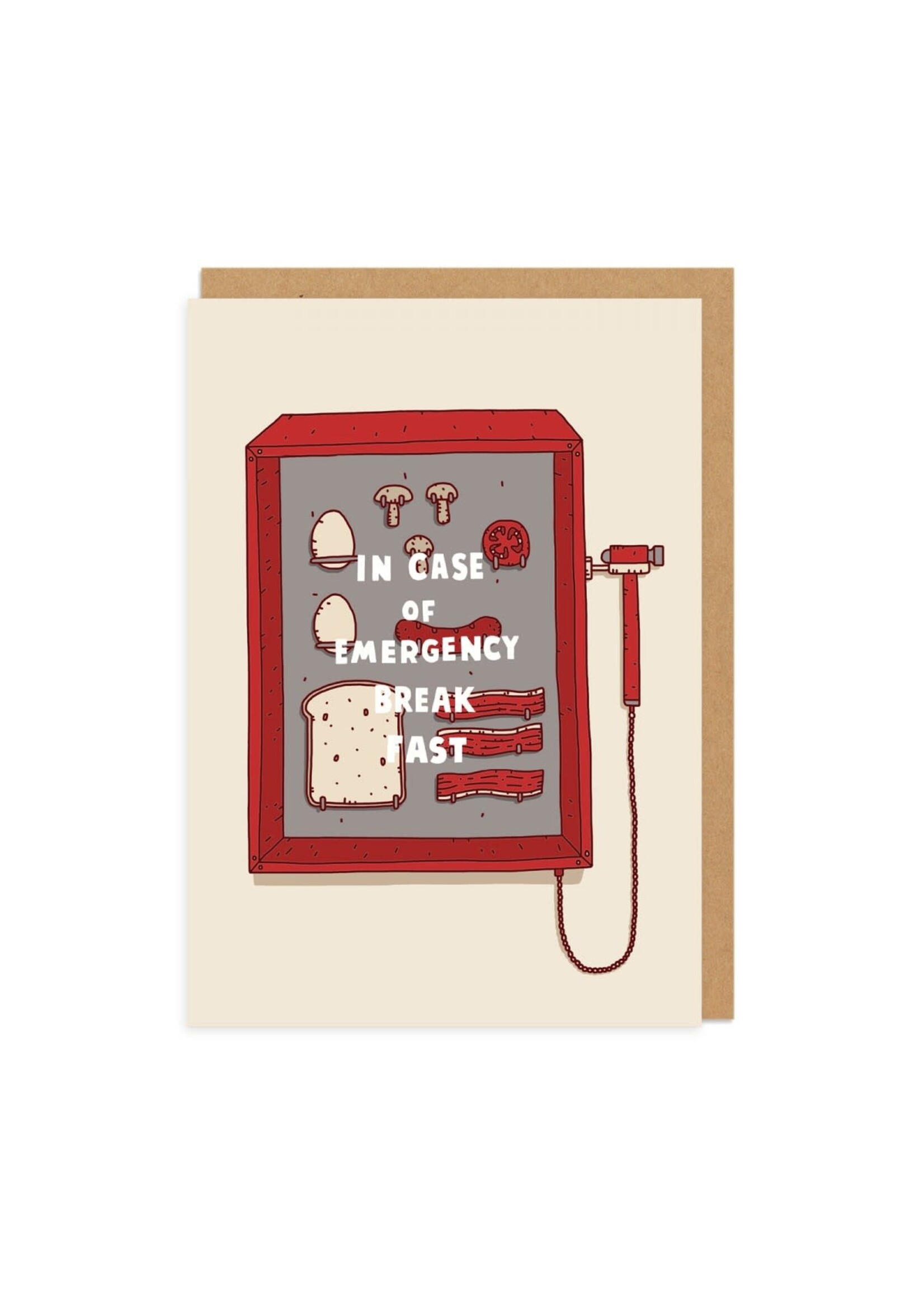 Ohh Deer In case of Emergency Breakfast Card