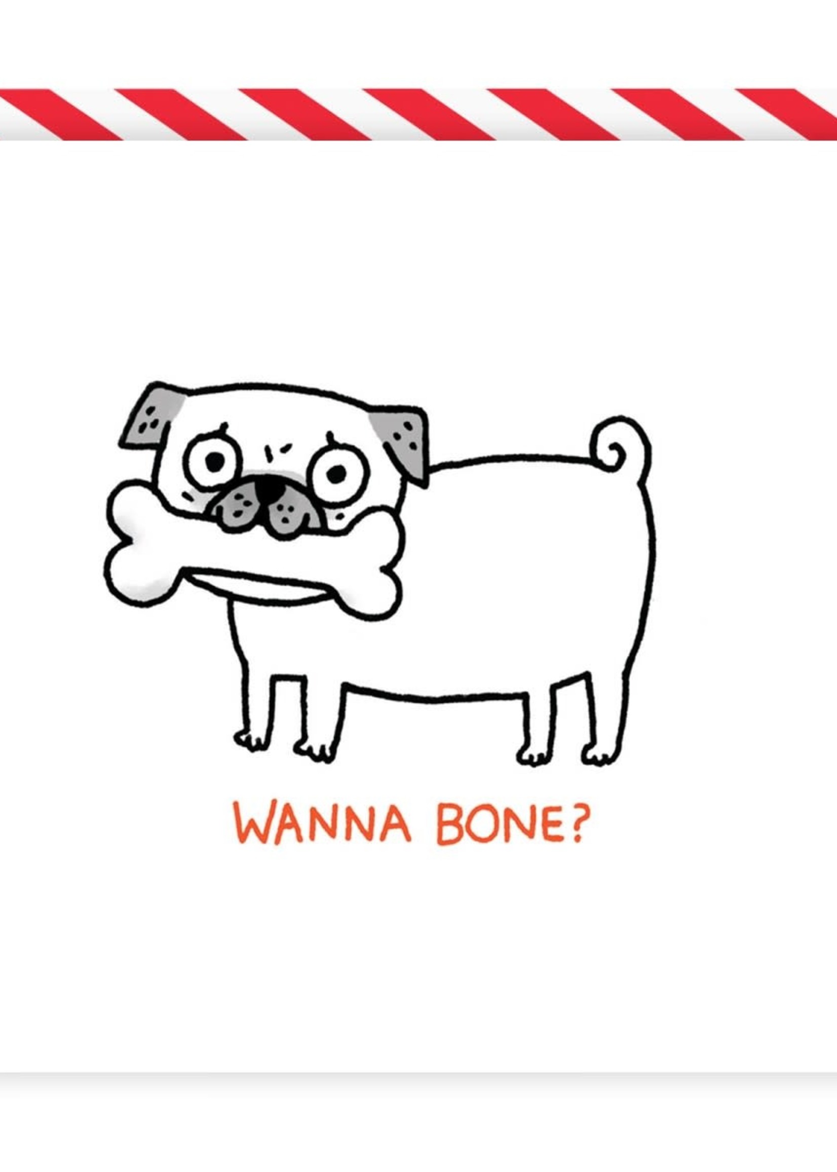 Ohh Deer Pug Wanna Bone? Card