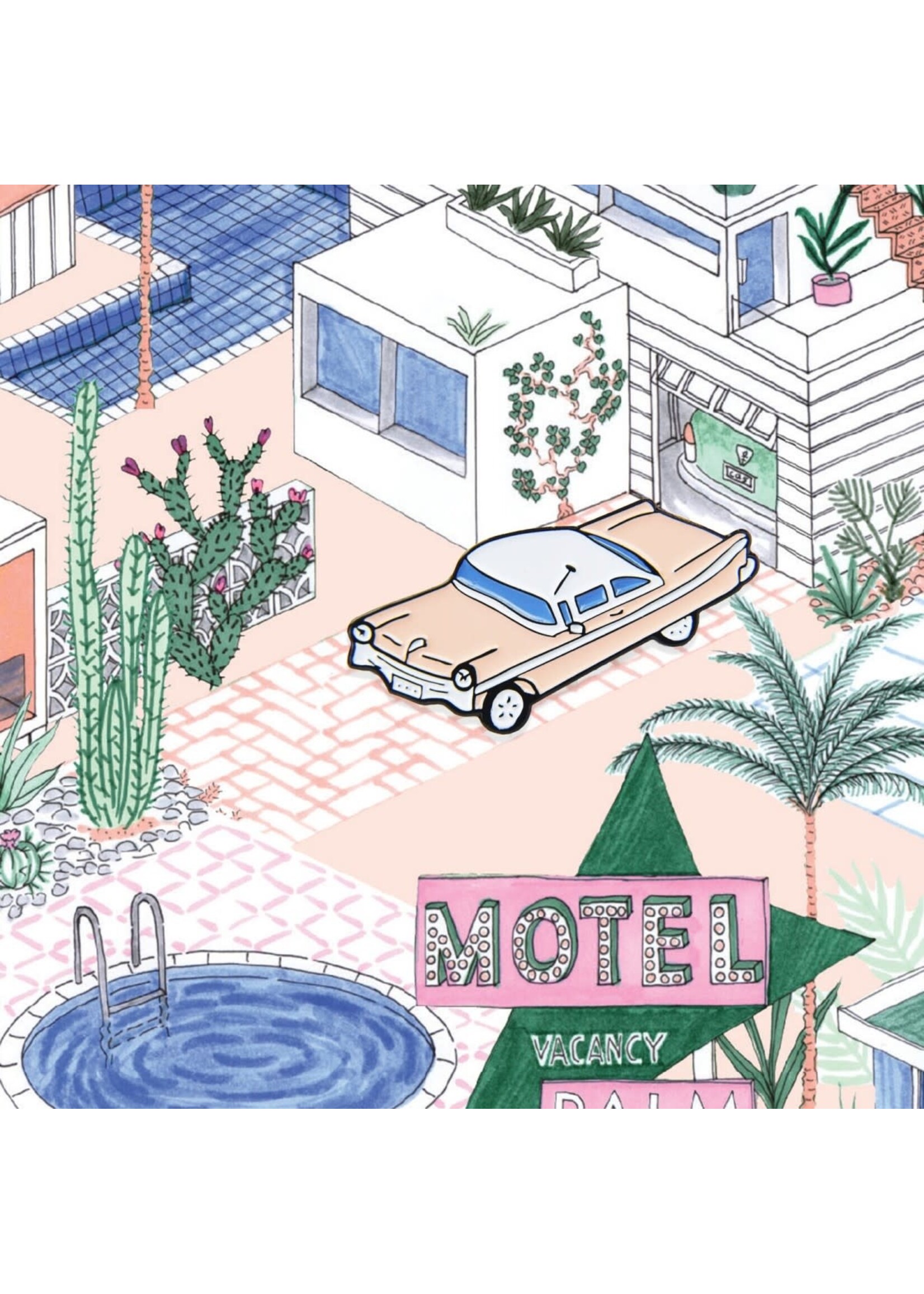 Ohh Deer Cadillac Pin