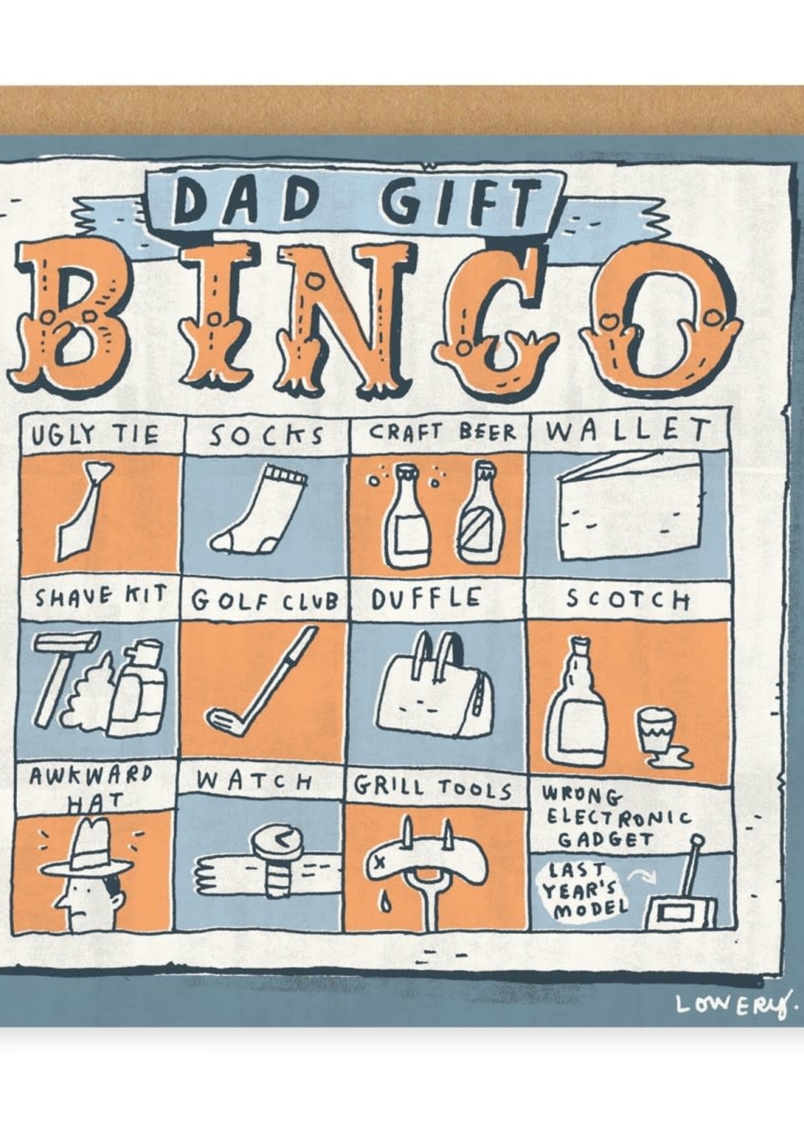 A Perry & Co Ltd Dad Gift Bingo Greetings Card