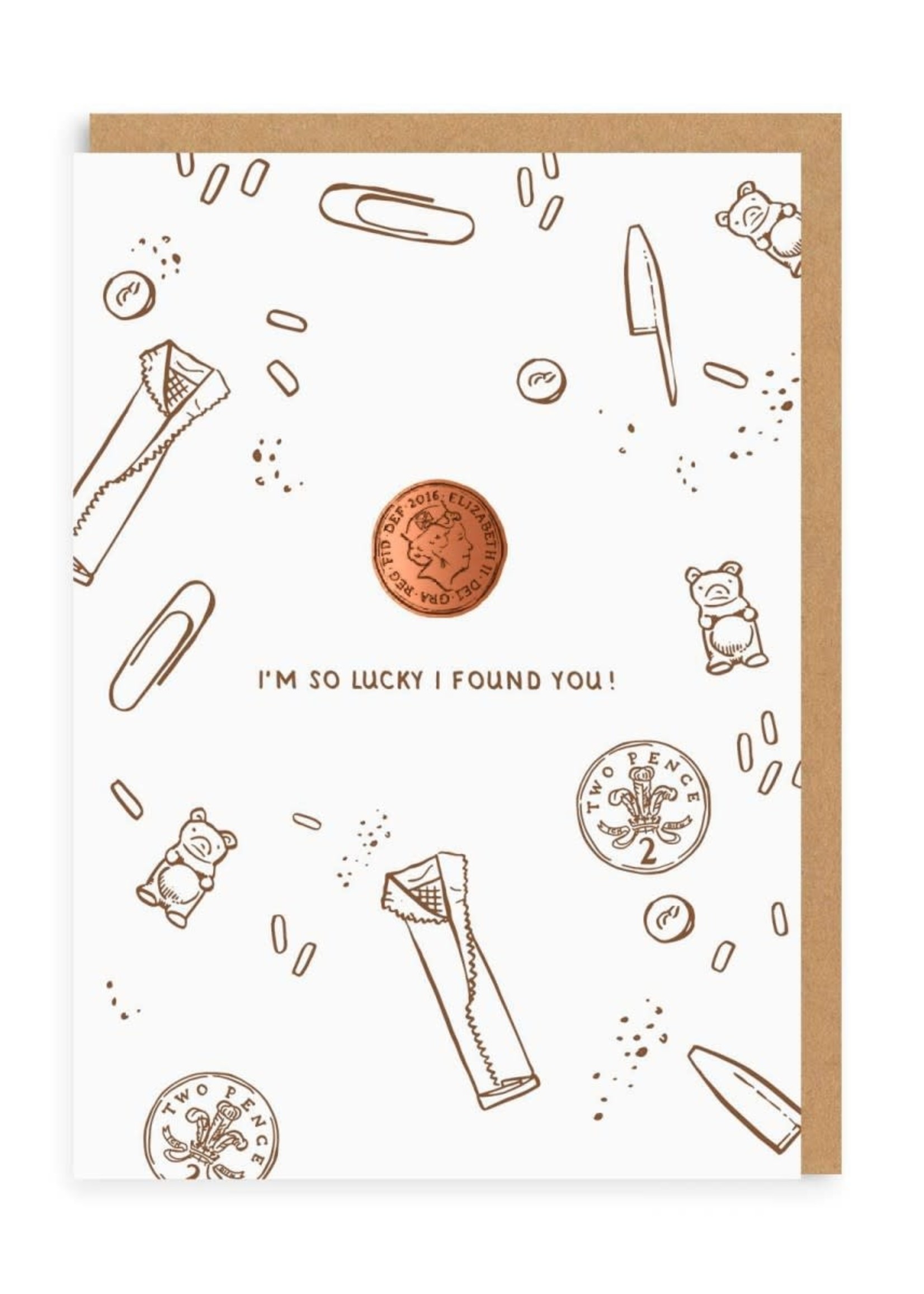 Ohh Deer Lucky Penny Greetings Card