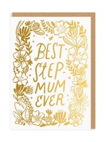 Ohh Deer Best Step Mum Ever Greetings Card