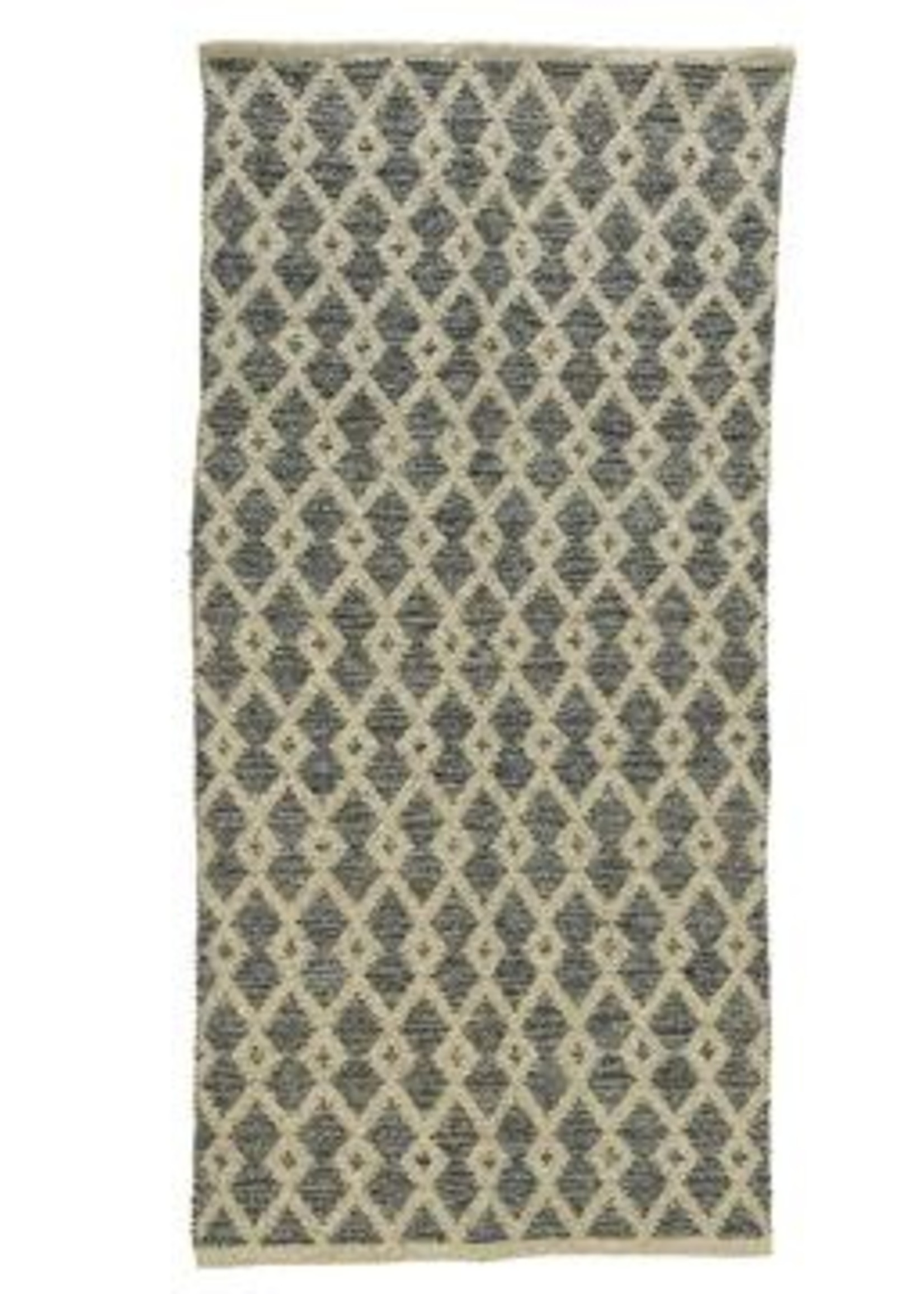 KaemingkS9 Kaemingk Cotton Runner Rug Blue 140 x 75cm