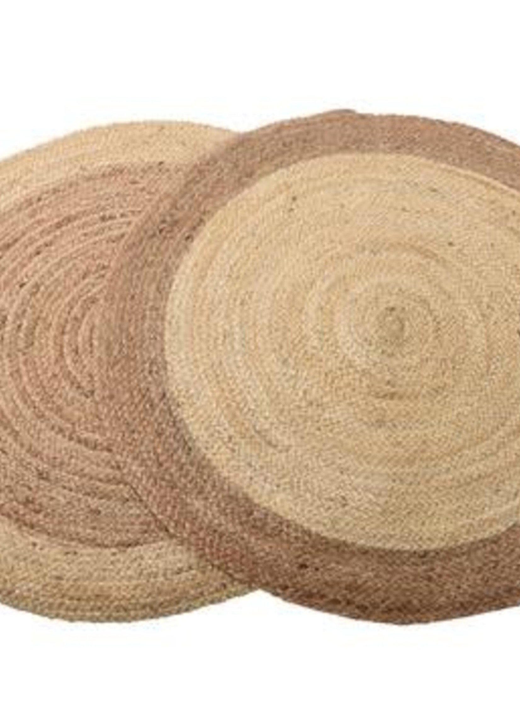 KaemingkS9 Jute Round  Rug 90cm two different  styles