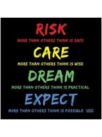 Quoteable Quotable Stickers - Risk, Care, Dream, Expect