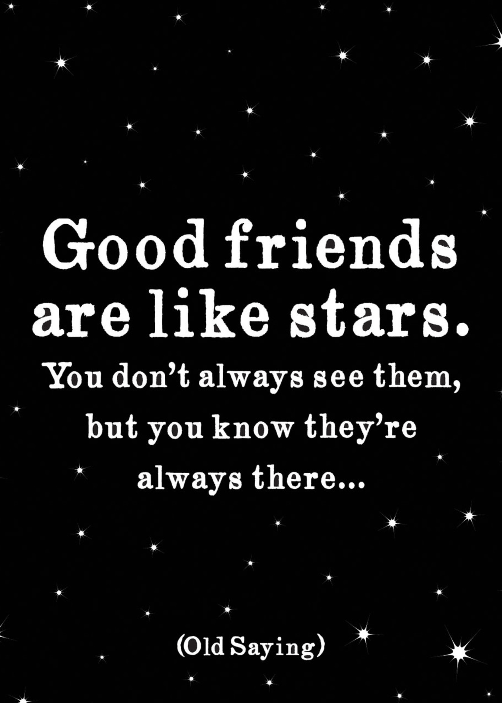 Quoteable Quotable Stickers - Good friends are like stars