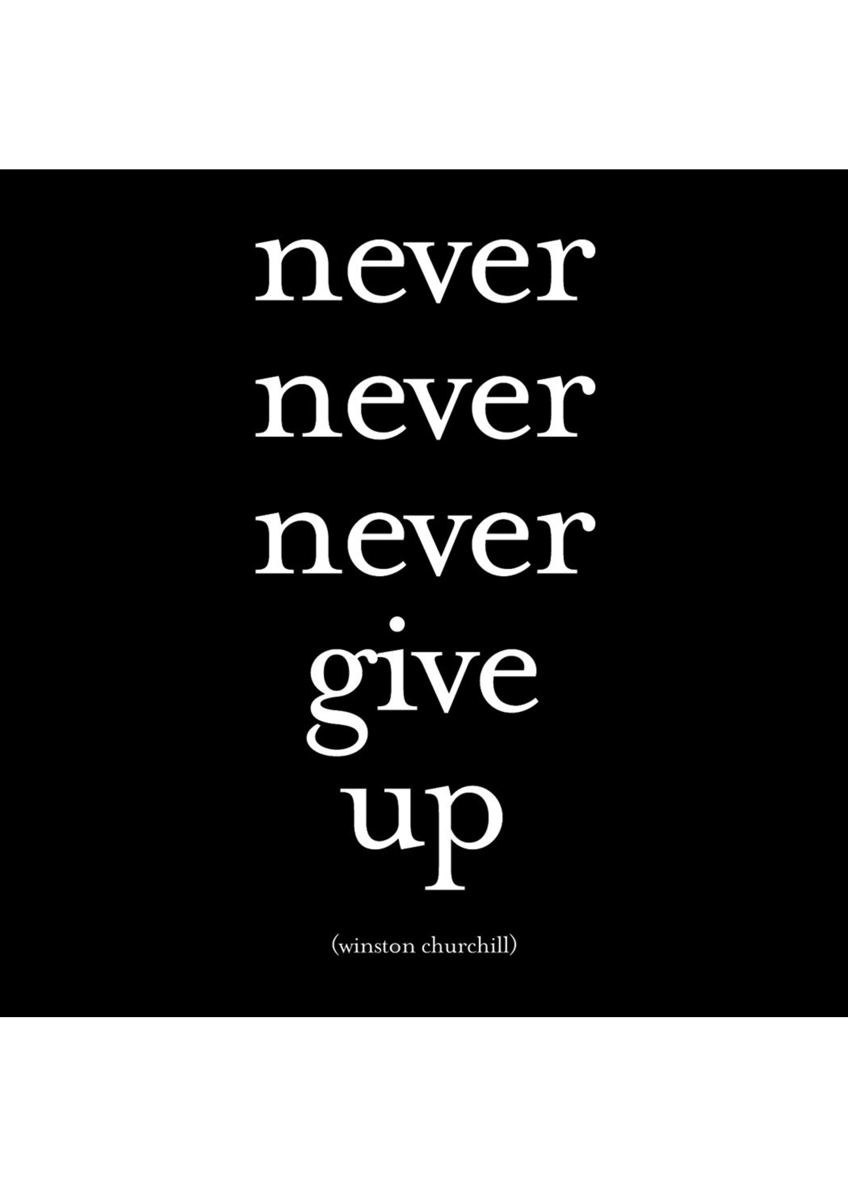 Quoteable Quotable Stickers - Never never never give up