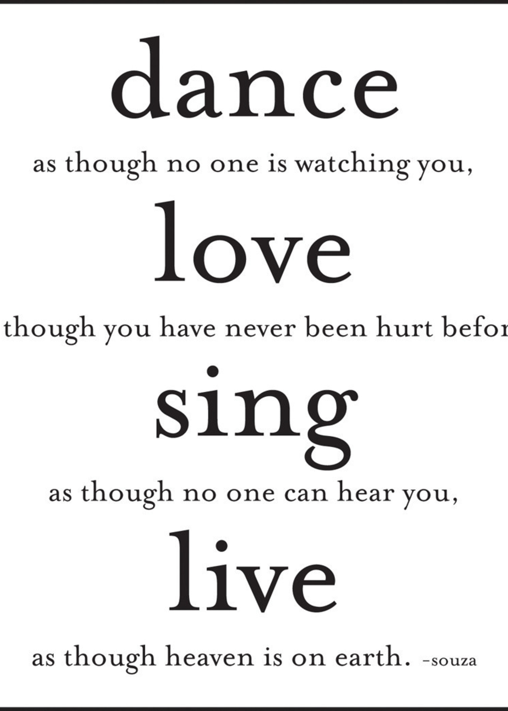 Quoteable Quotable Stickers - Dance, Love, Sing and Live