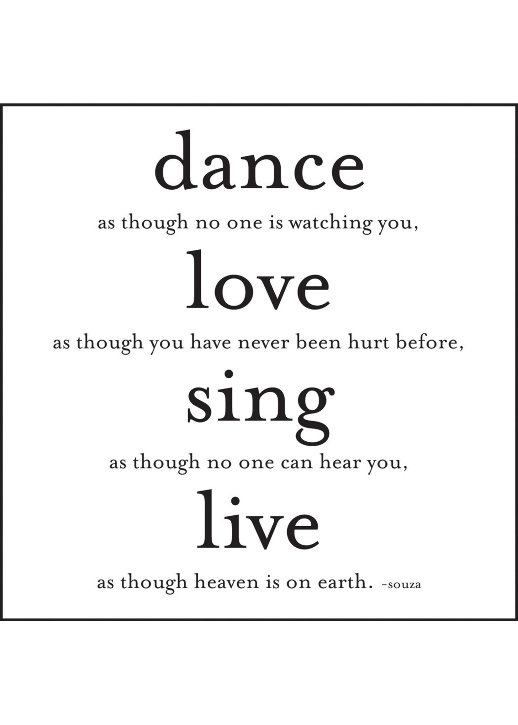 Quoteable Quotable Stickers - Dance, Love, Sing and Live