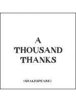 Quoteable Card & envelope - A thousand thanks