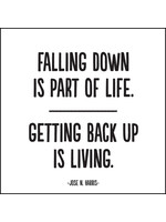 Quoteable Card & Envelope - Falling down is part of life. Getting back up is living.