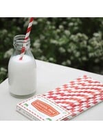 Rex Red and White Straws