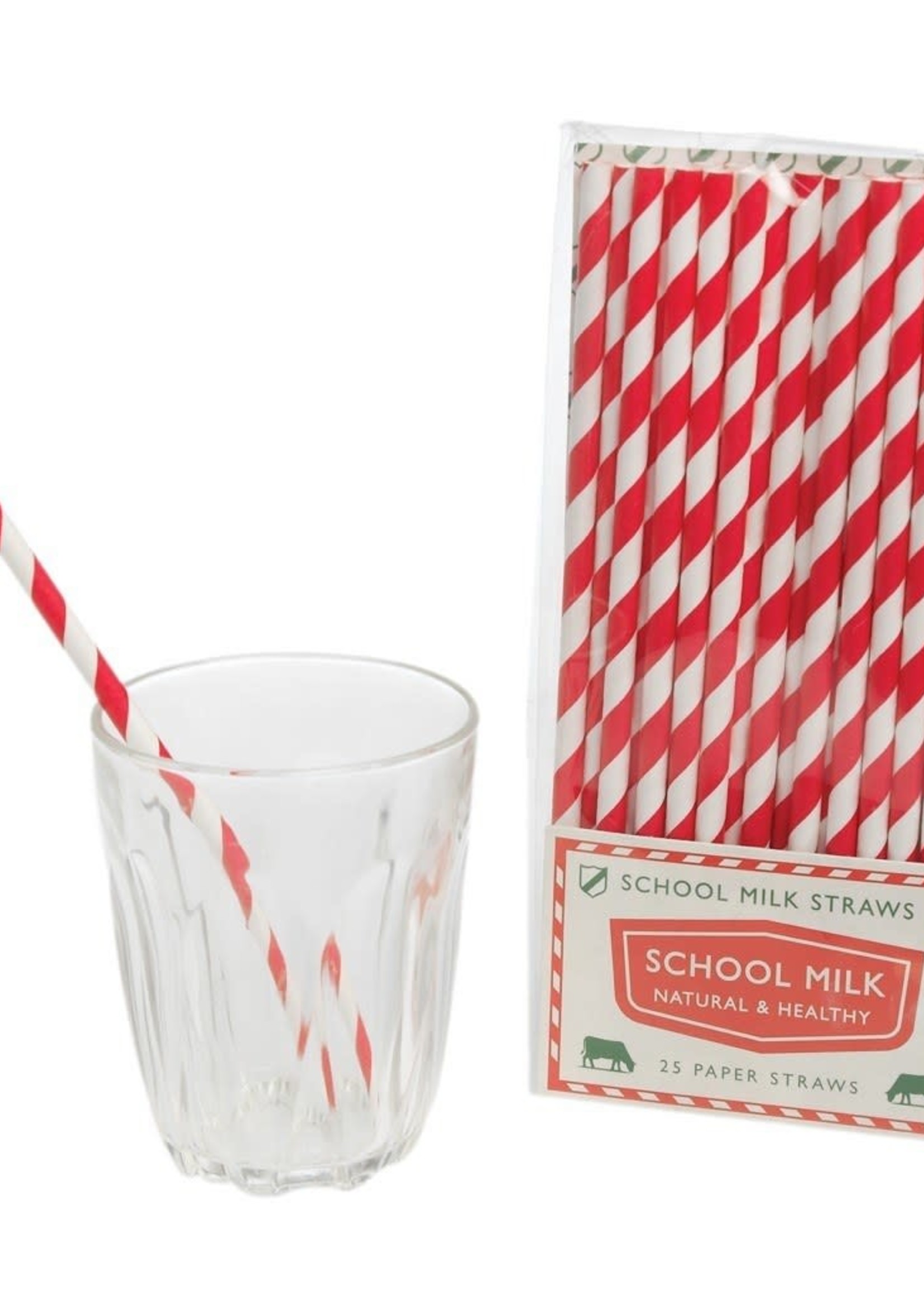 Rex Red and White Straws