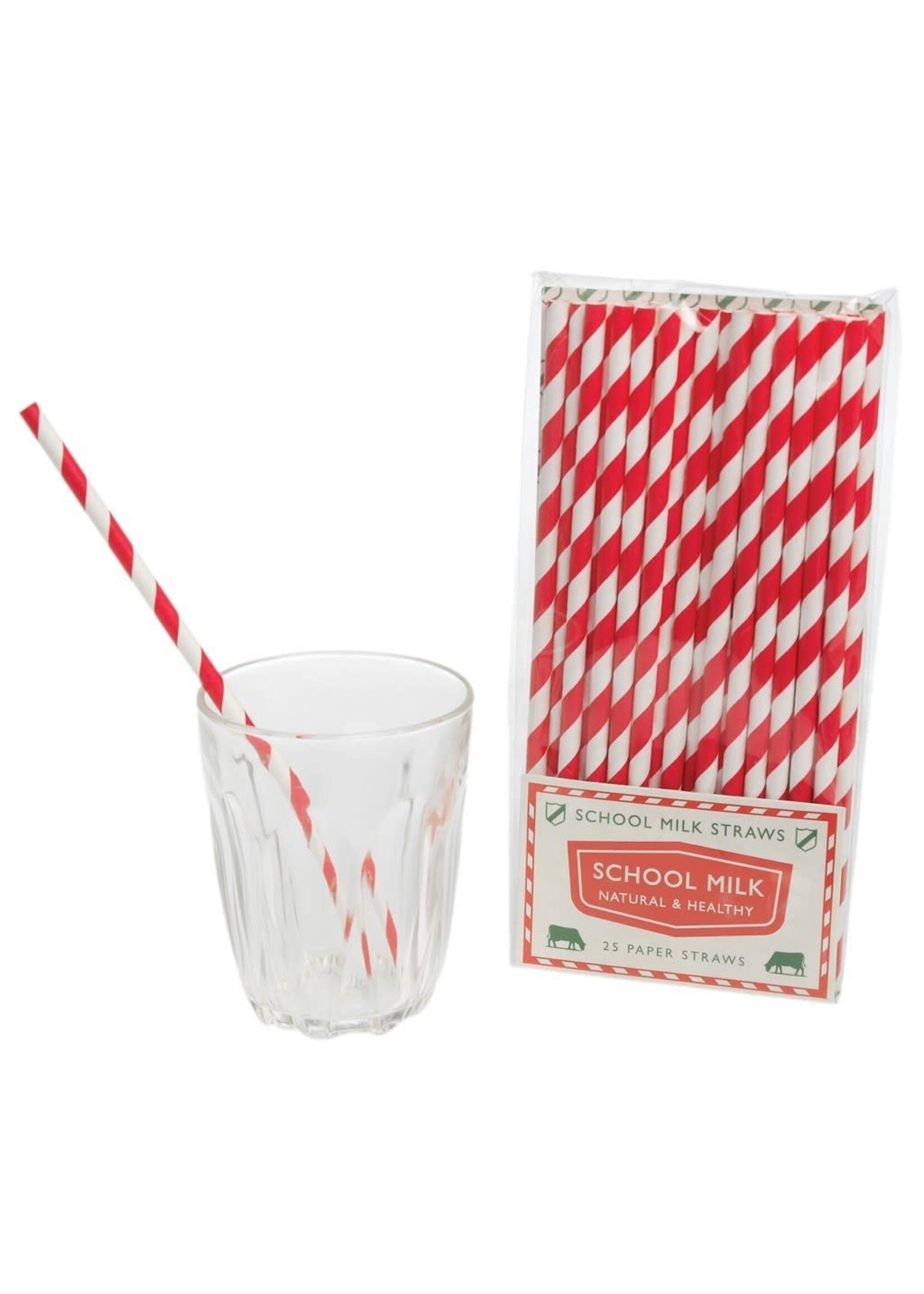 Rex Red and White Straws