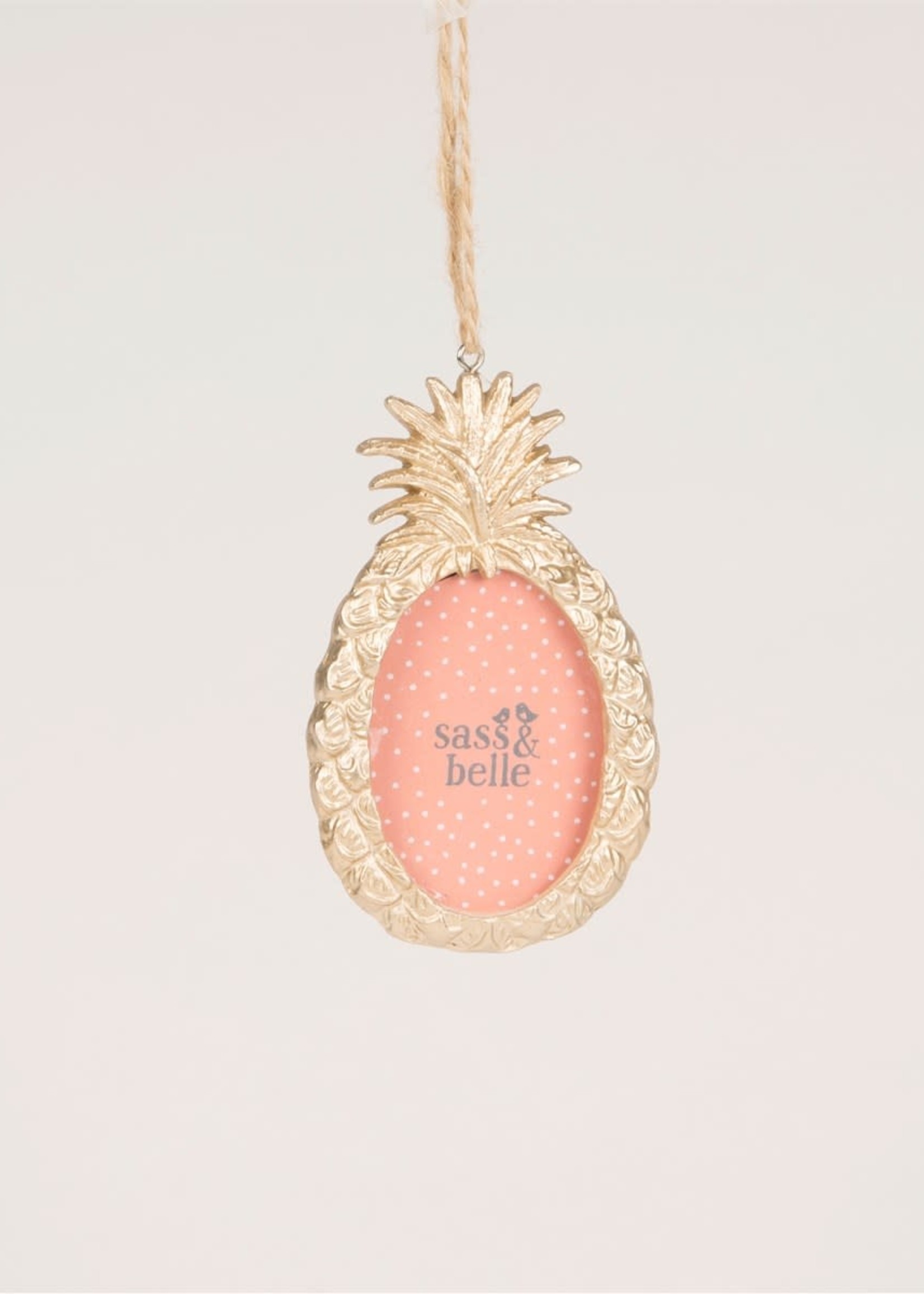 Sass & Belle Gold Pineapple Hanging Frame