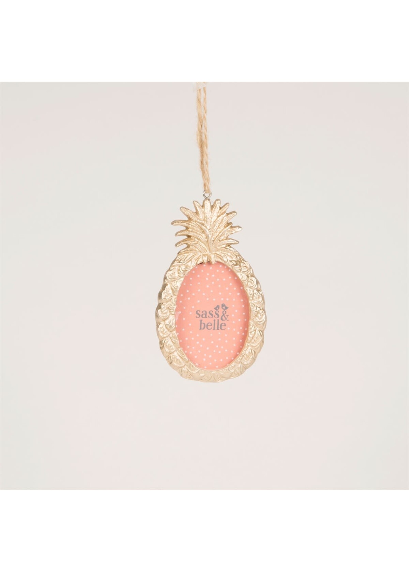 Sass & Belle Gold Pineapple Hanging Frame
