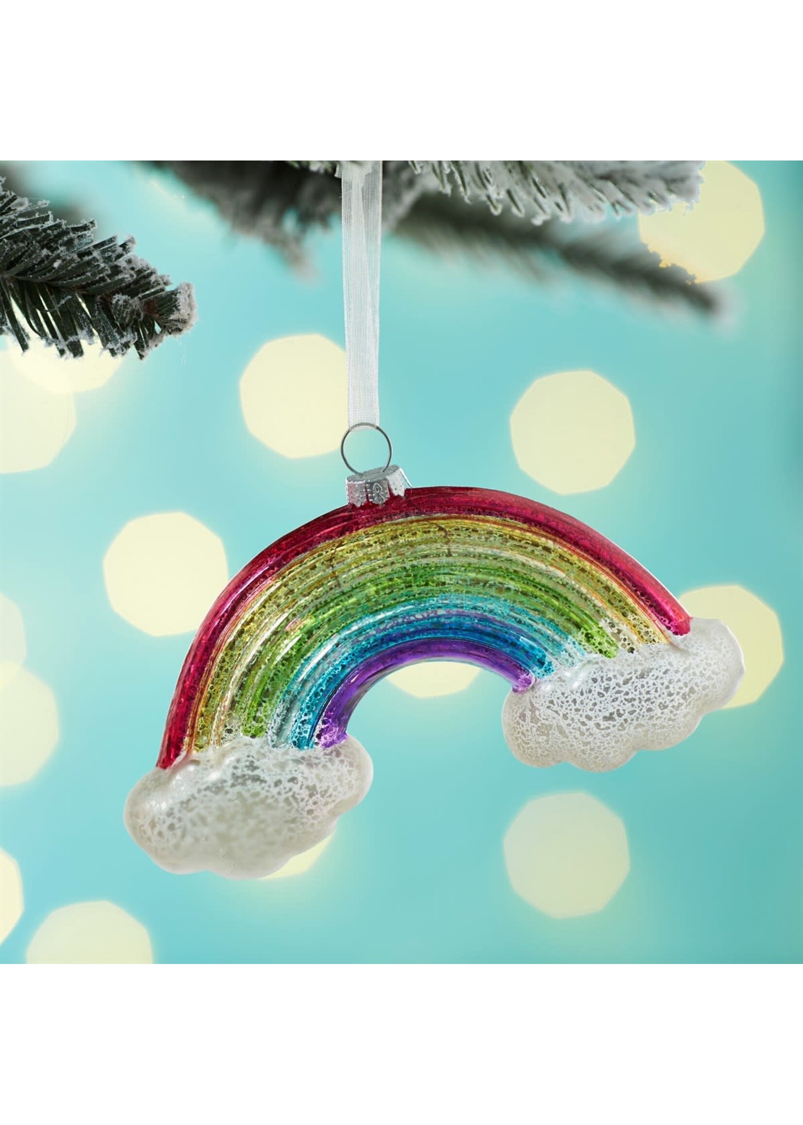 Sass & Belle Rainbow With Clouds Bauble