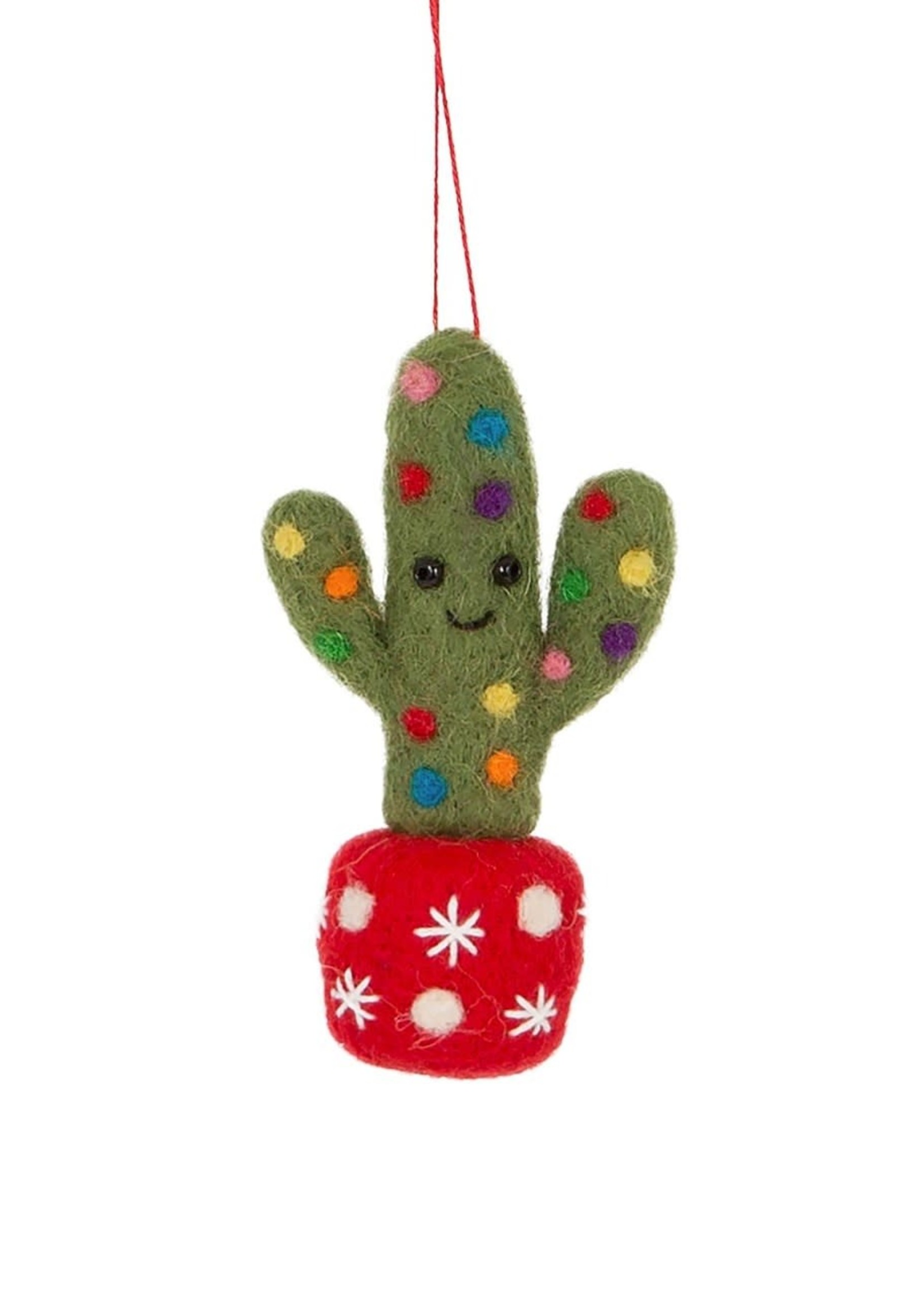 Sass & Belle Felt Cactus Bauble