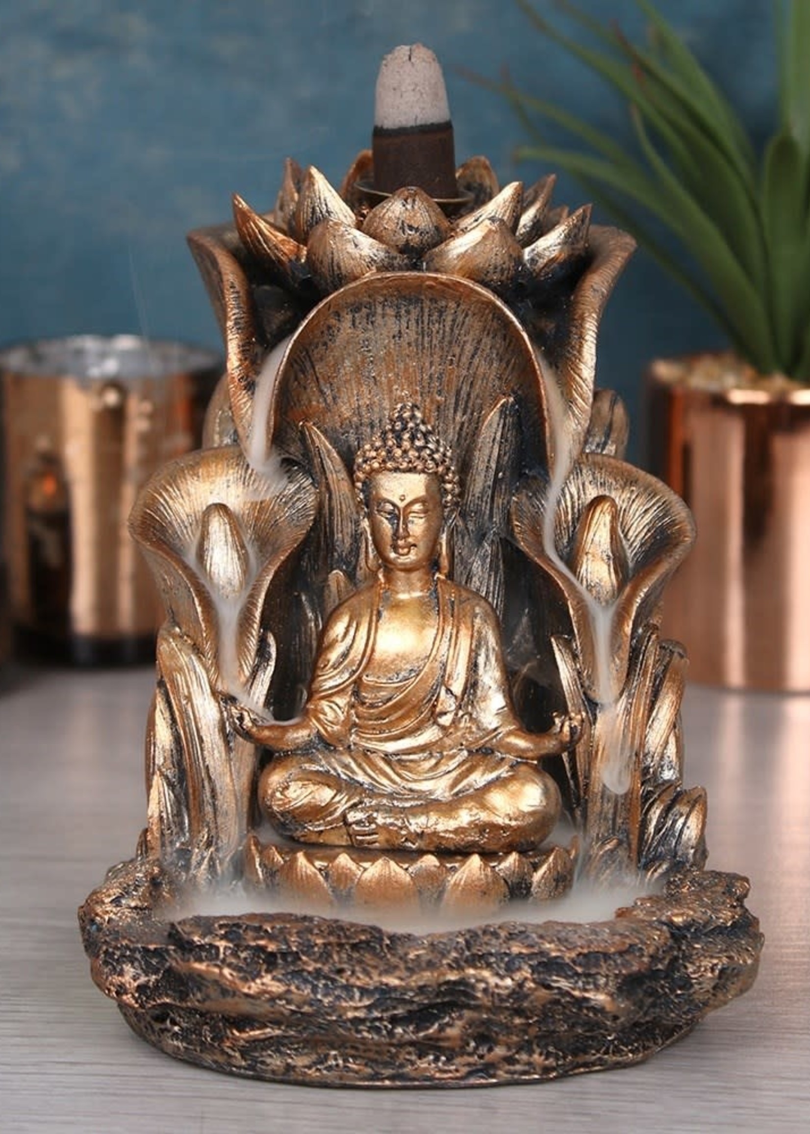 Backflow Burner - Gold Buddha