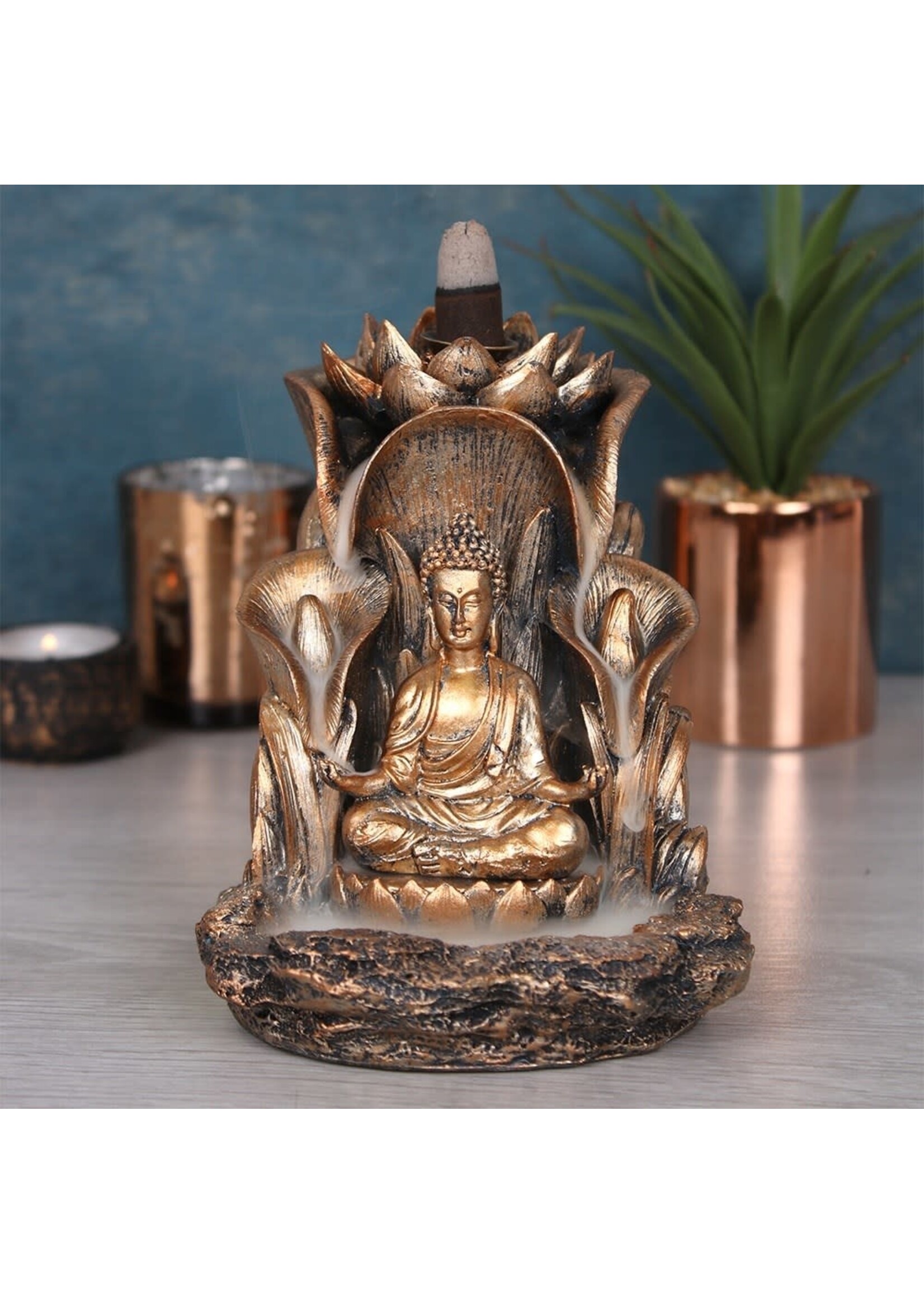 Backflow Burner - Gold Buddha