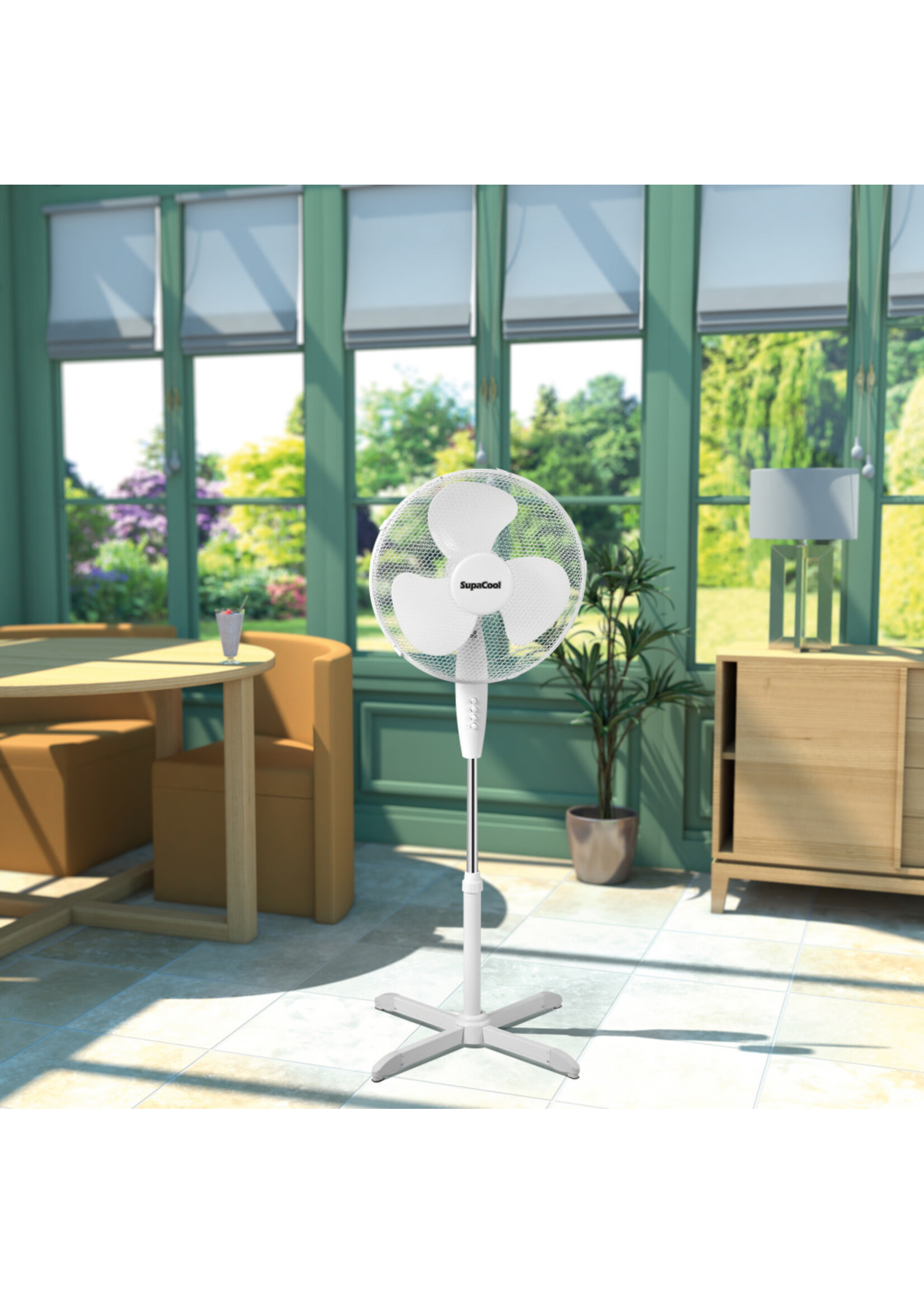 SupaCool SupaCool Oscillating Stand Fan 16"