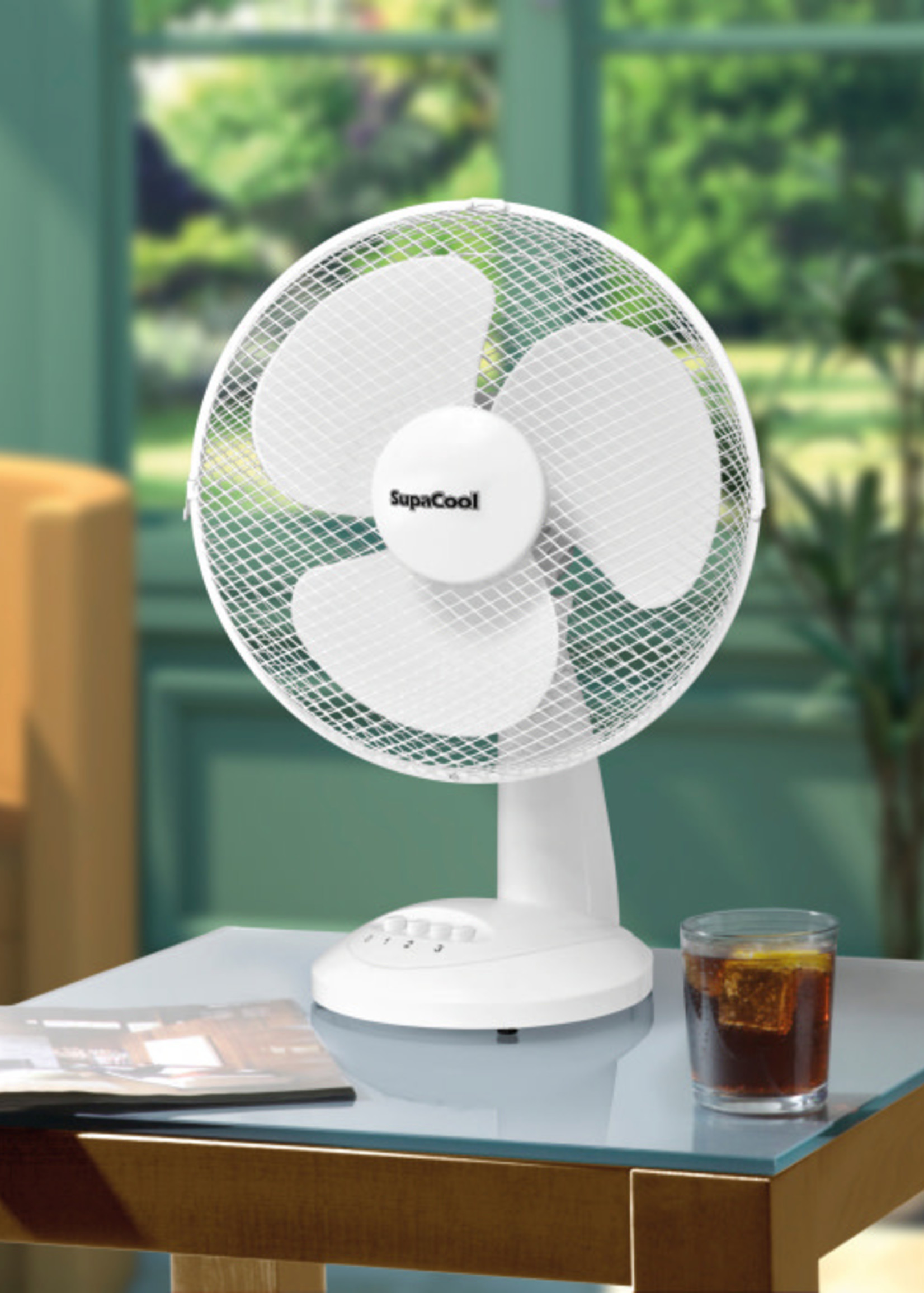 SupaCool SupaCool Oscillating Desk Fan 12"