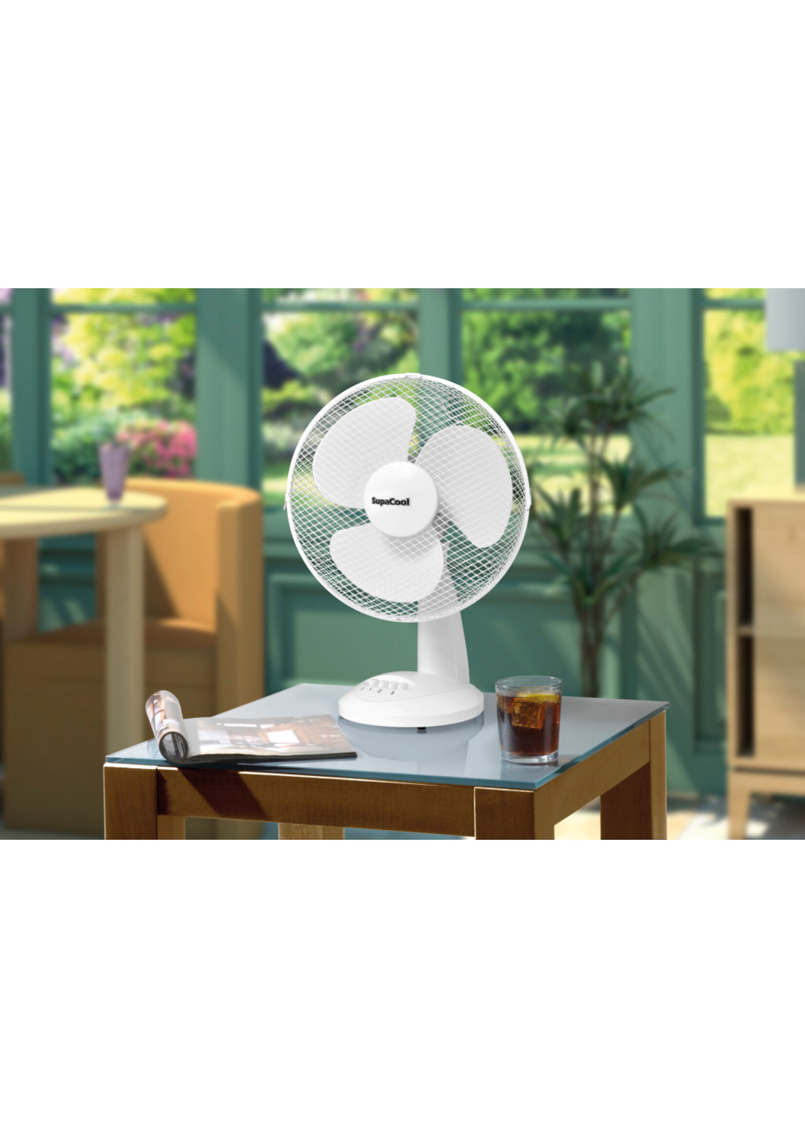 SupaCool SupaCool Oscillating Desk Fan 12"