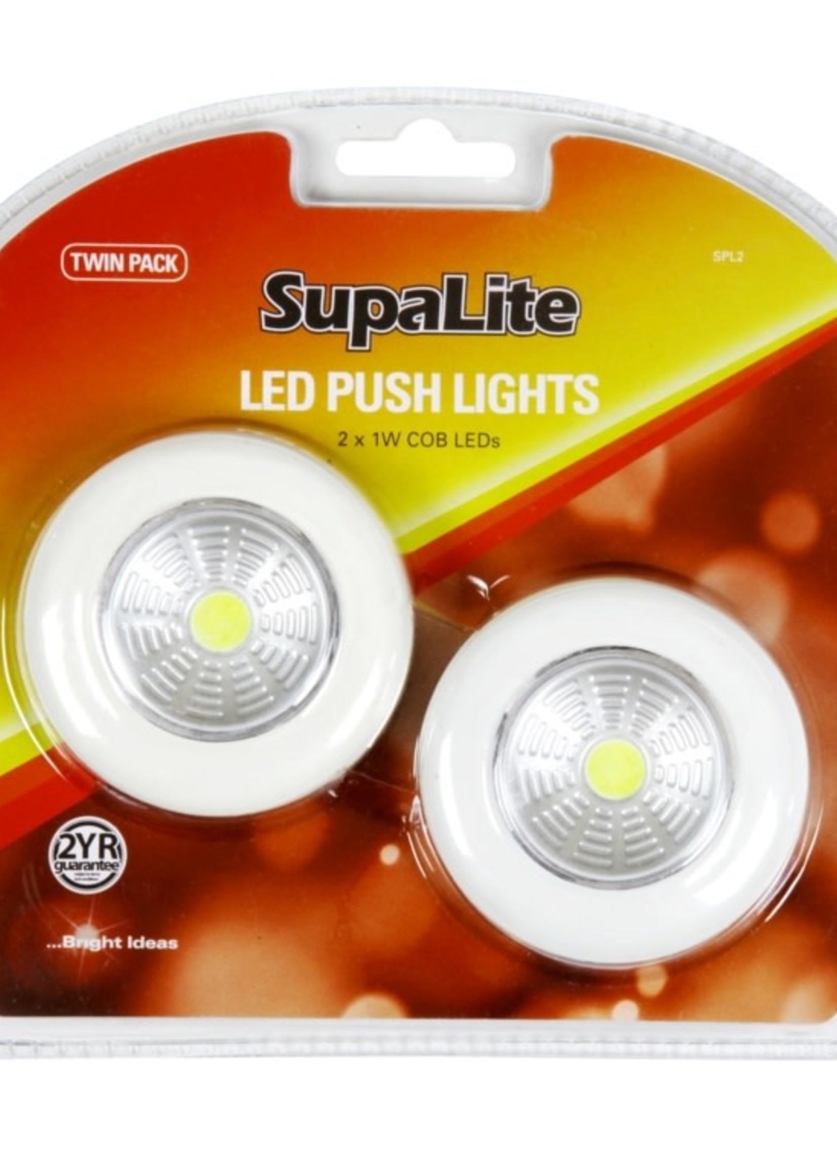 SupaLite SupaLite LED Push Light Twin Pack