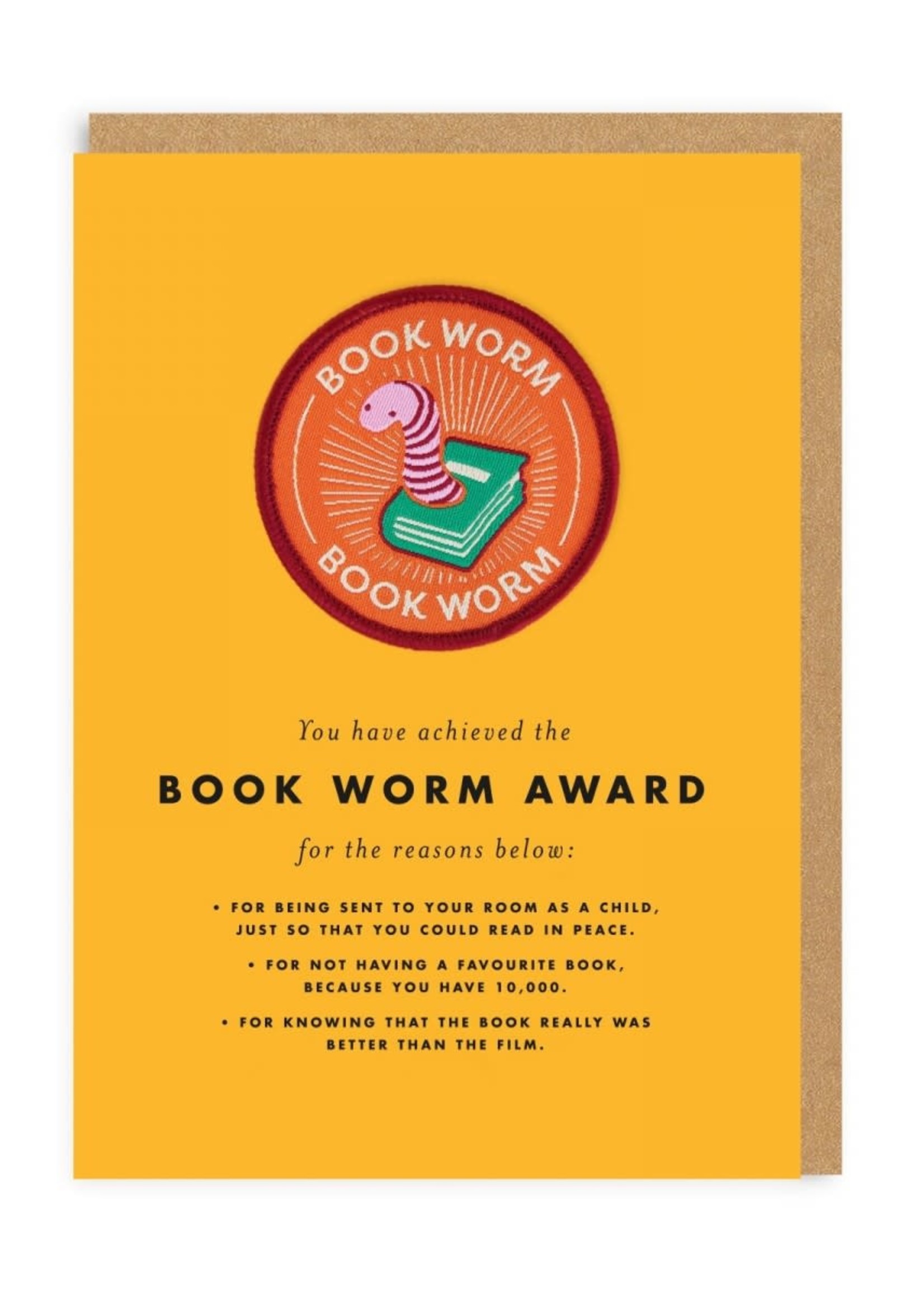 Ohh Deer Book Worm card