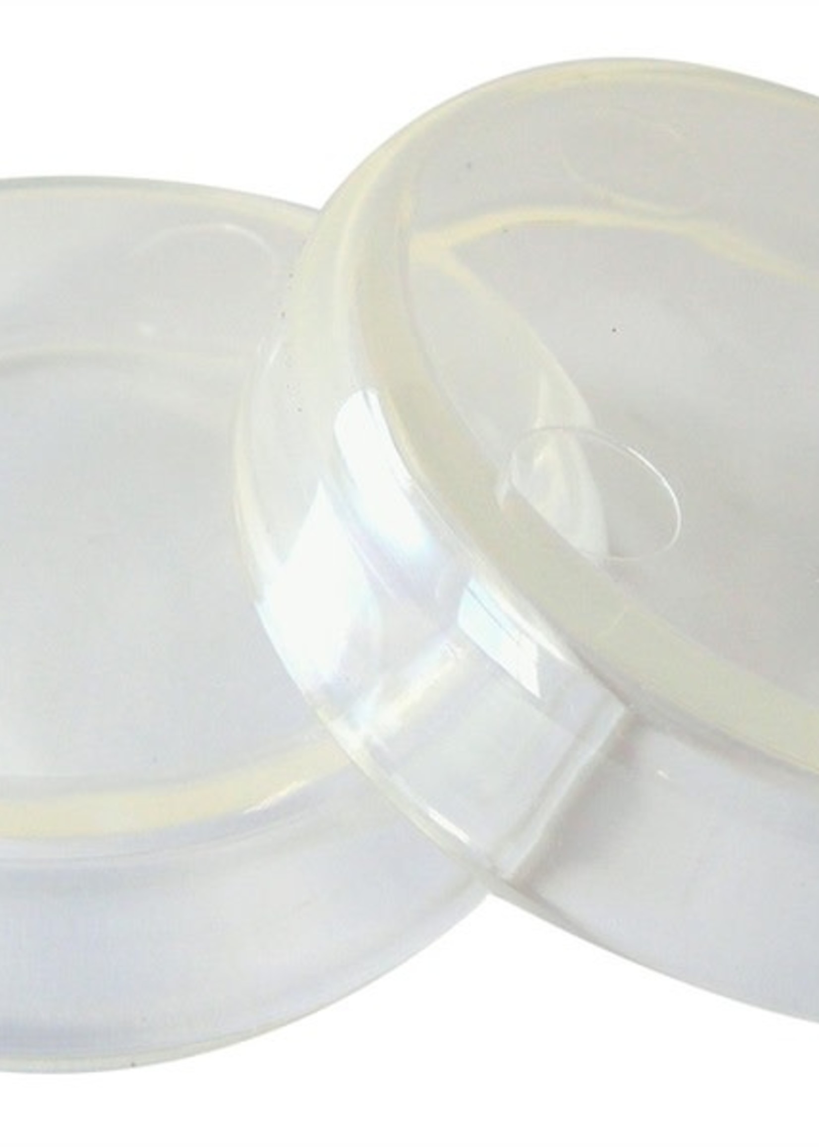 Castor Cups Clear Large 60mm