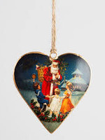 Sass & Belle Retro santa & kids hanging decoration